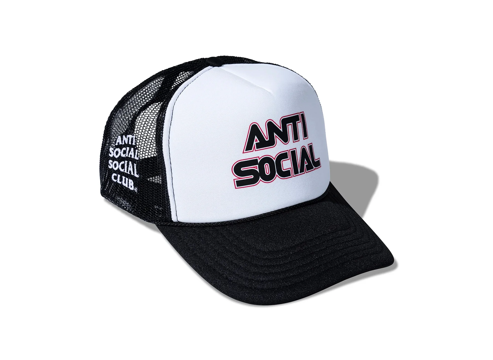Anti Social Social Club ASSC Racing Trucker Hat in Black - Image 2