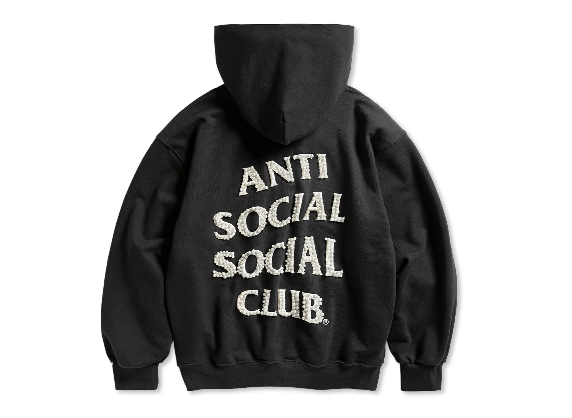 Anti Social Social Club 'Clutching Pearls' Hoodie in Black - Image 2