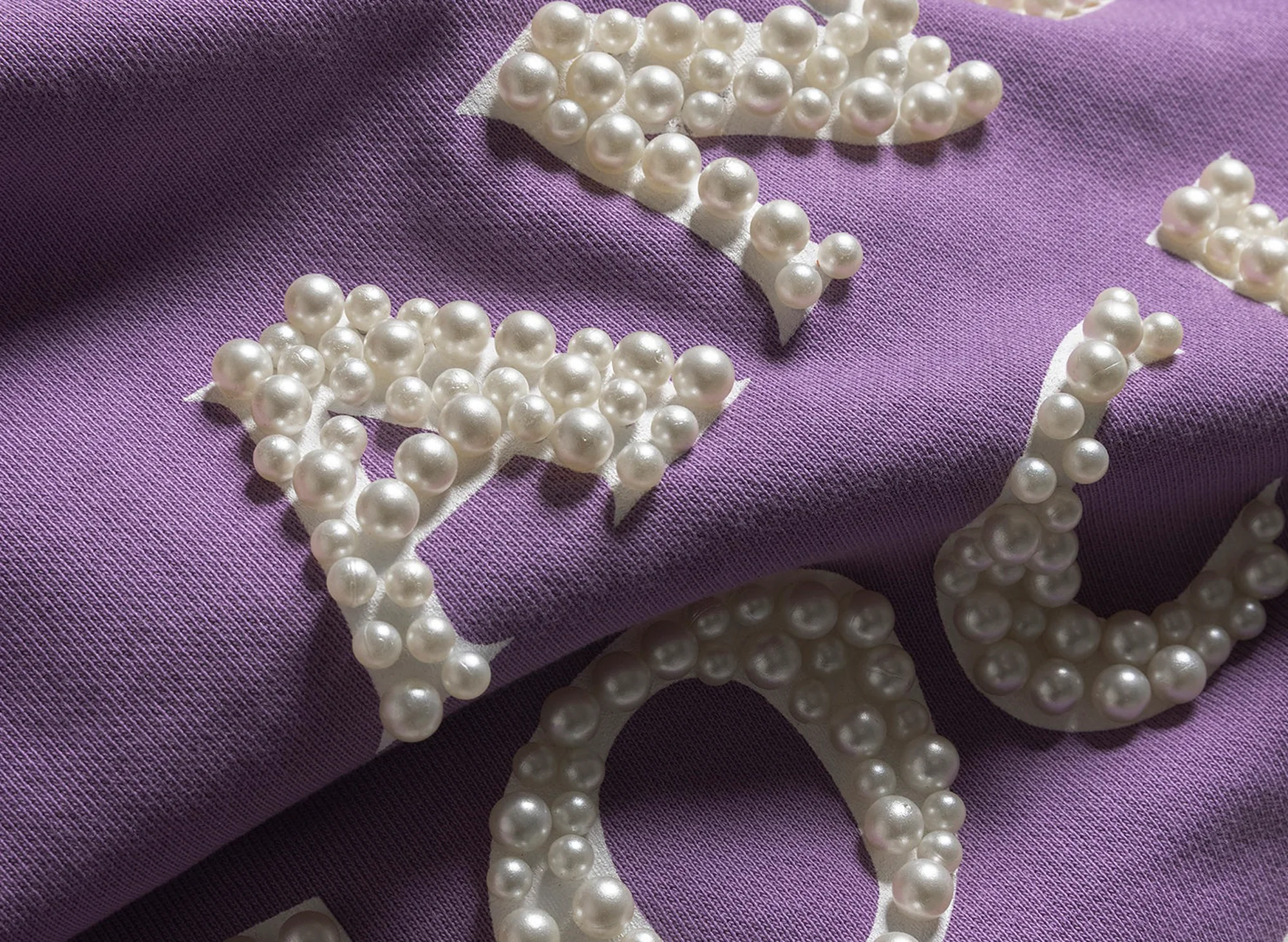 Anti Social Social Club 'Clutching Pearls' Hoodie in Washed Purple - Image 3