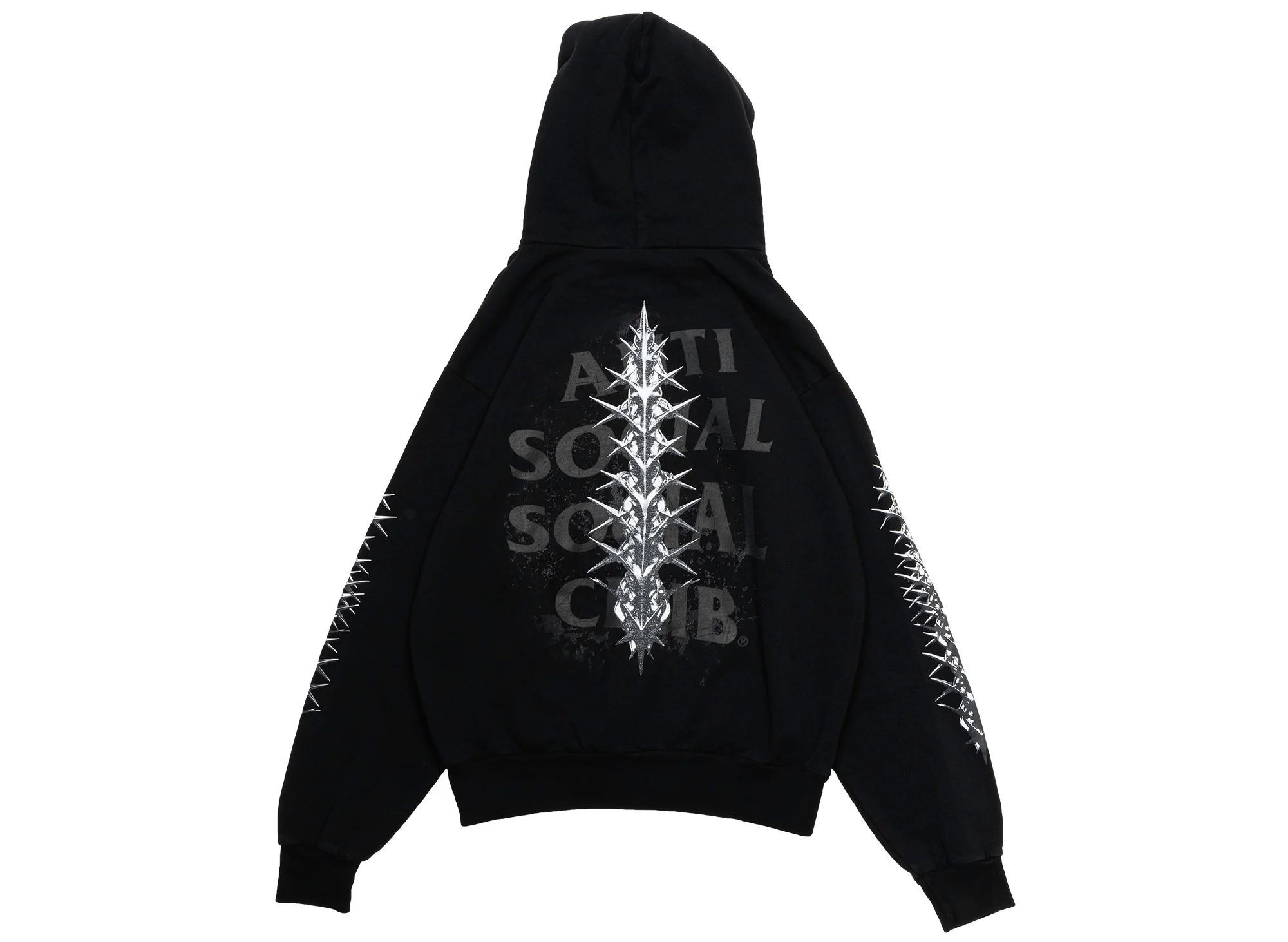Anti Social Social Club Made in USA Anguish Hoodie in Black - Image 2