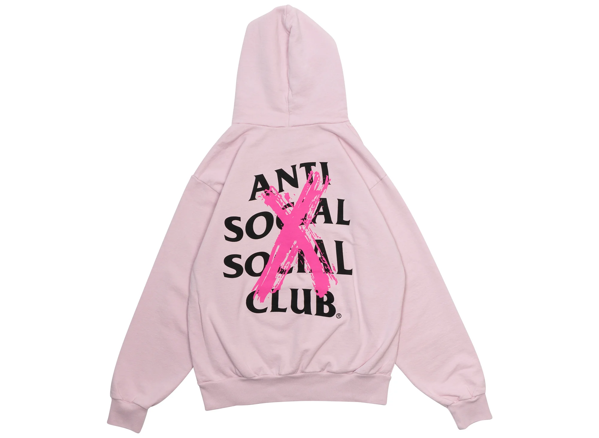 Anti Social Social Club Made in USA Cancelled Hoodie in Pink - Image 2