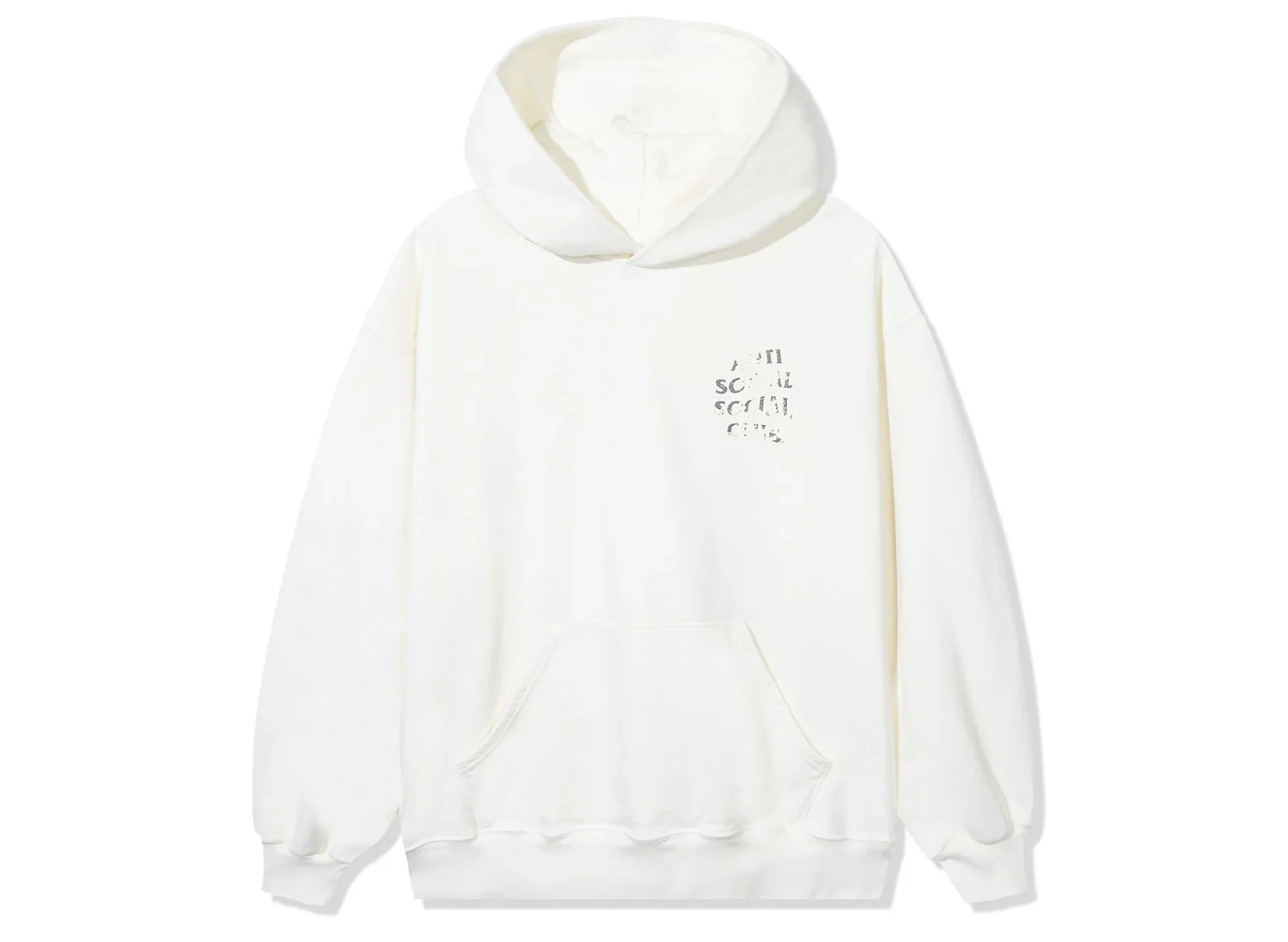 Anti Social Social Club Mind Game Weathered Hoodie in Natural - Image 2