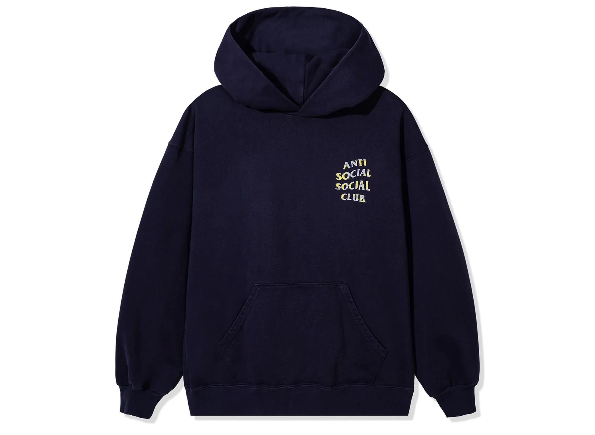 Anti Social Social Club Mind Game Weathered Hoodie in Vintage Black - Image 2