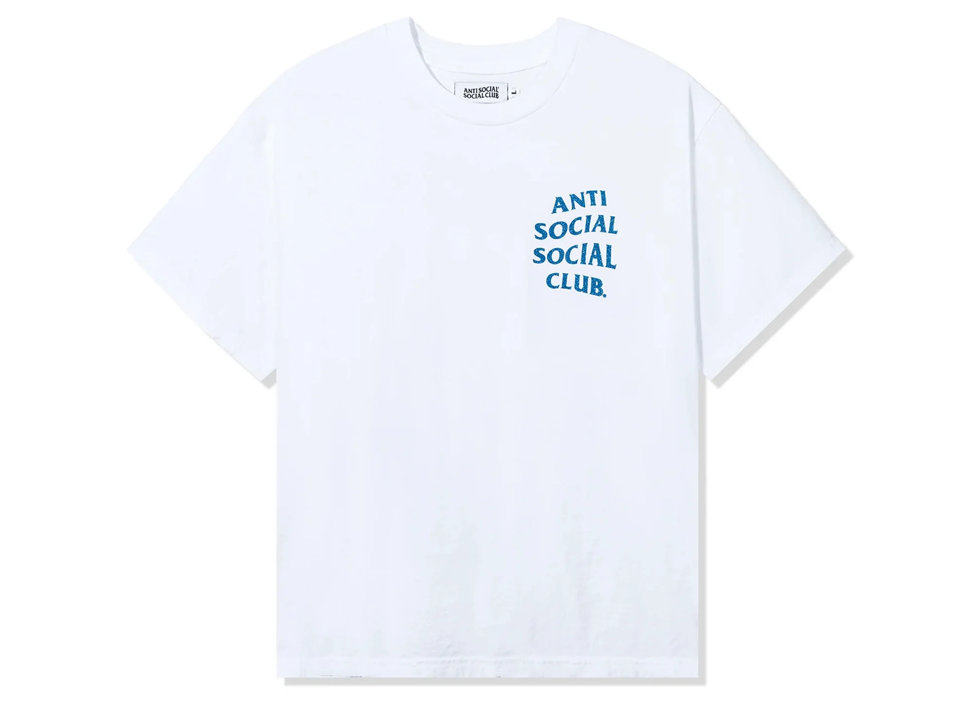 Anti Social Social Club Mind Games Glitter Tee in White - Image 2