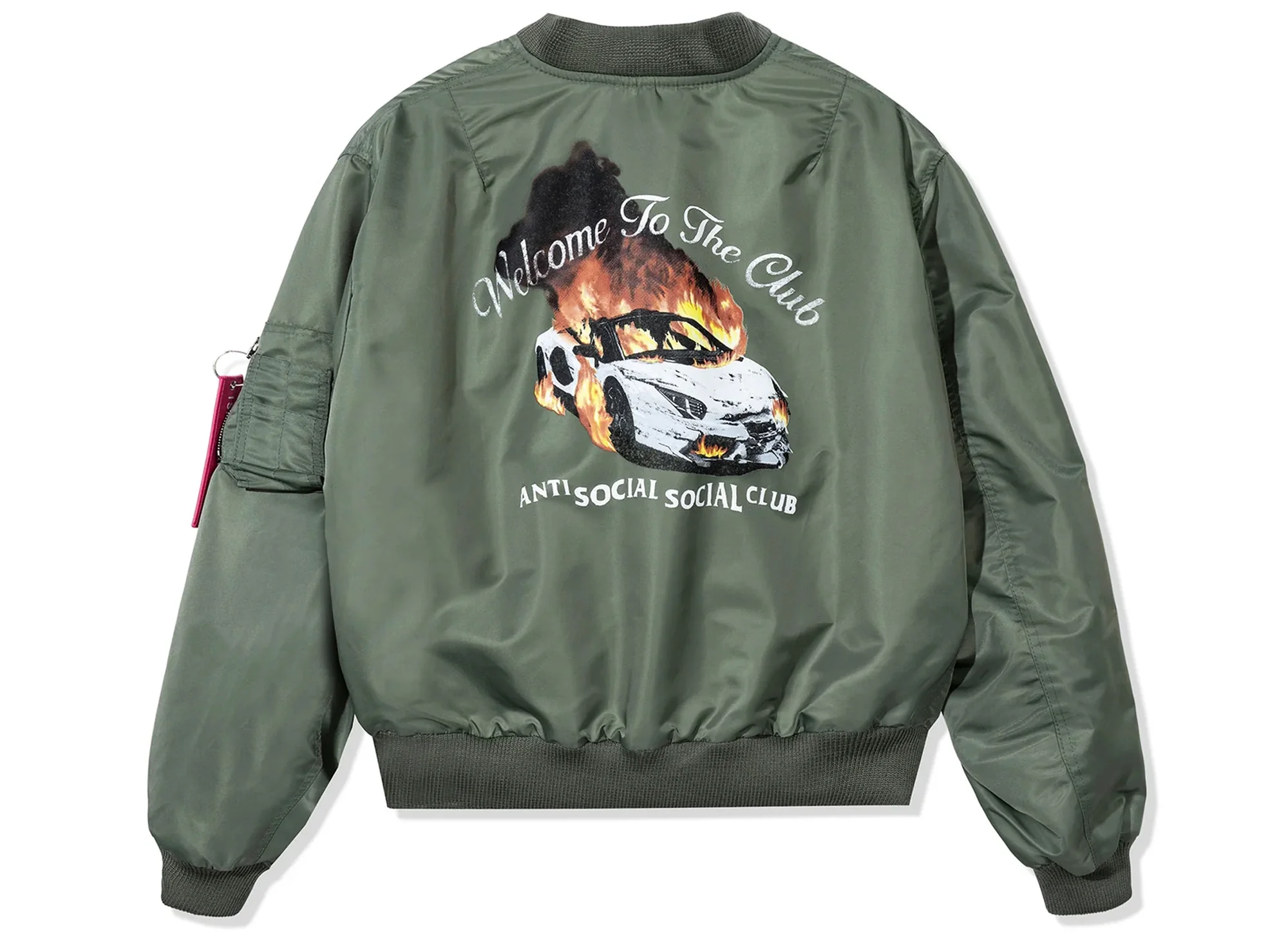 Anti Social Social Club Welcome to the Club MA-1 Jacket - Image 2