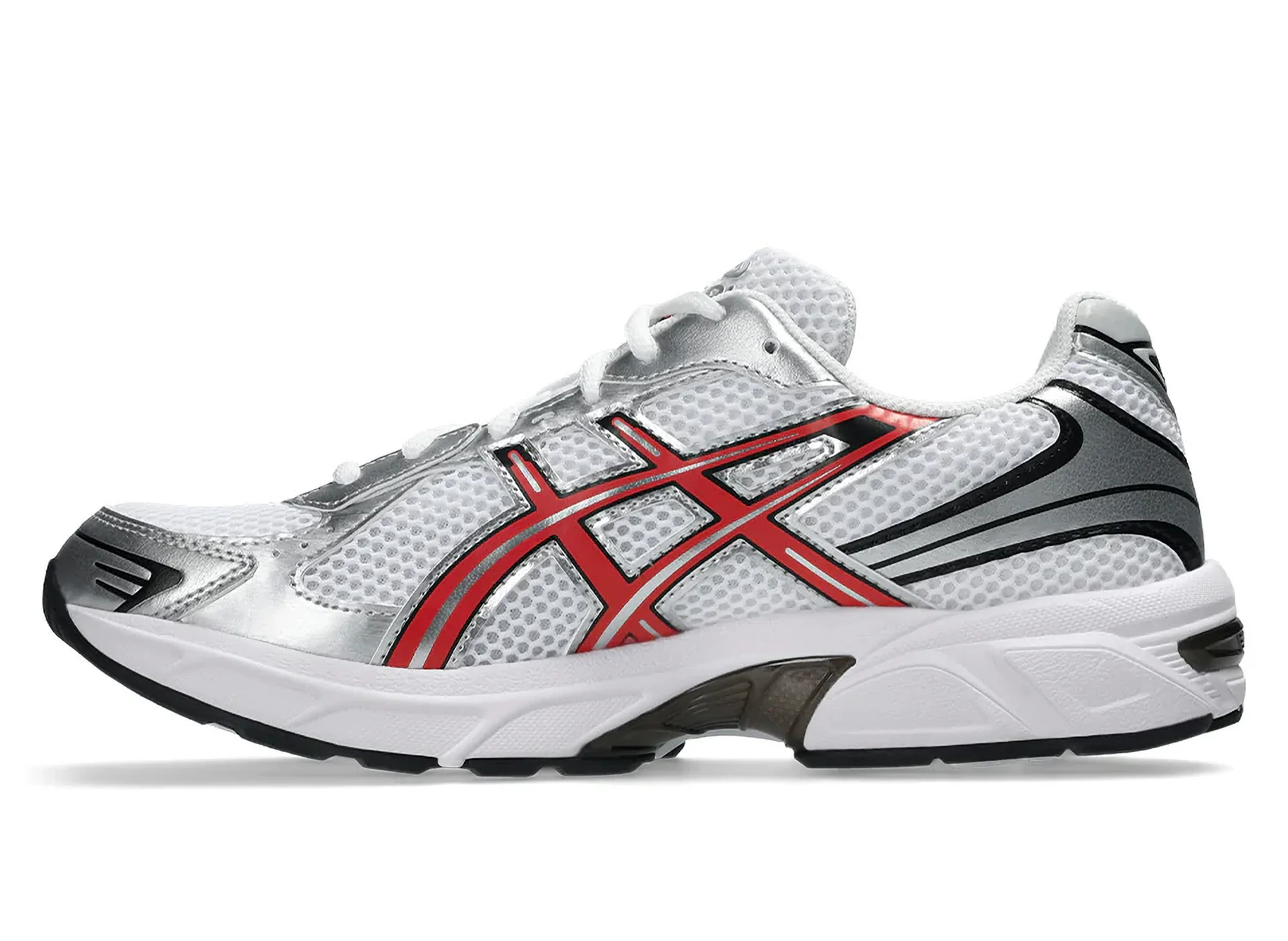 Asics Gel-1130 in White / Red Snapper - Image 3