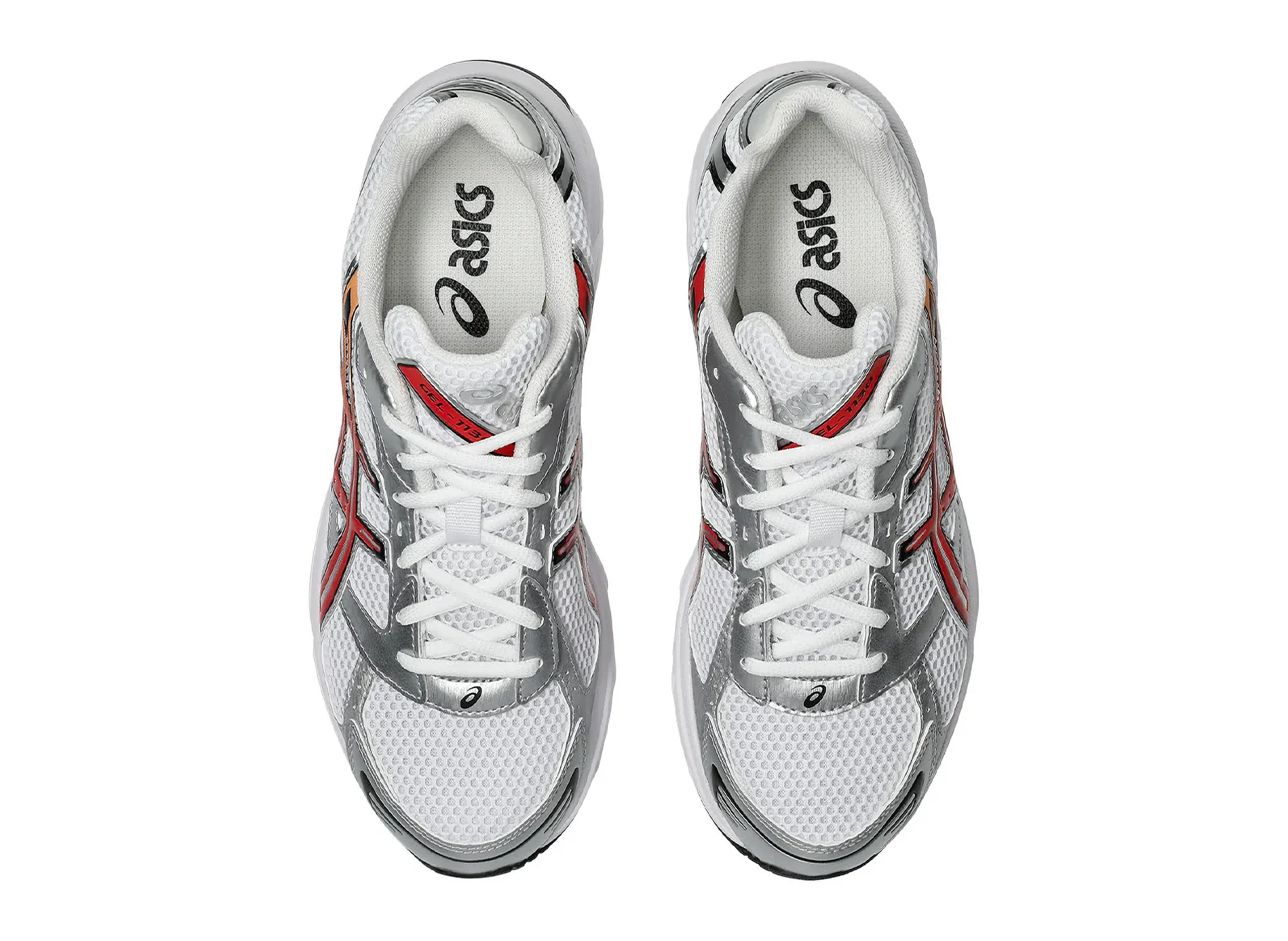 Asics Gel-1130 in White / Red Snapper - Image 4