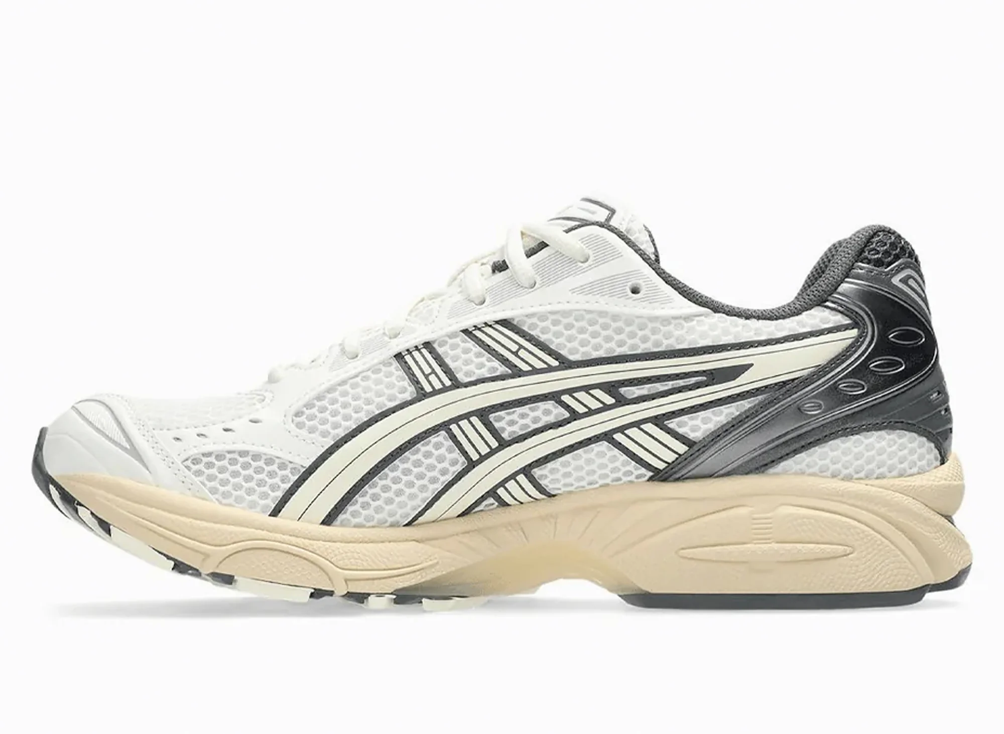 Asics Gel-Kayano 14 in Cream / Obsidian Grey - Image 3