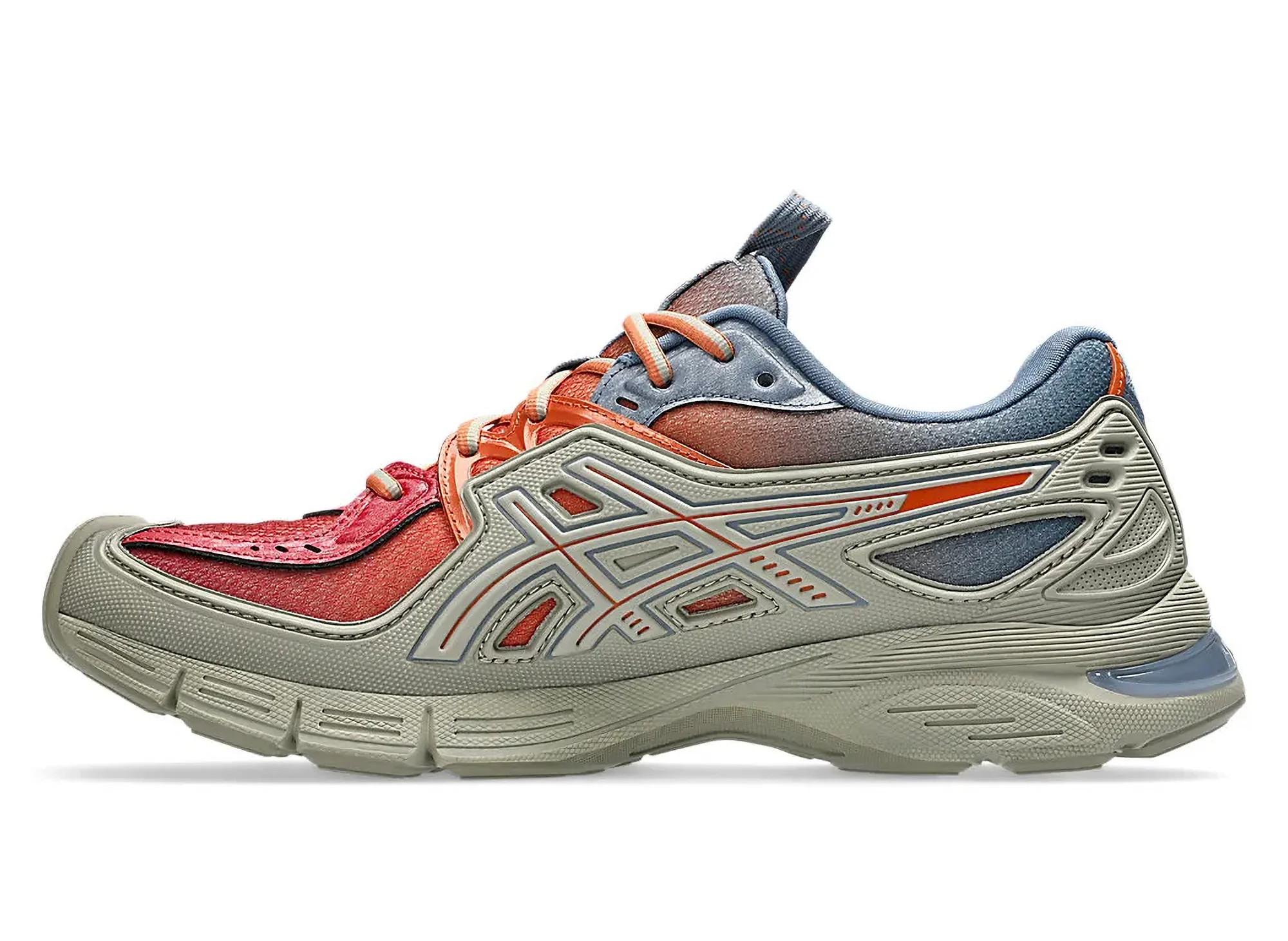 Asics UB13-S Gel-SD-Lyte in 'Olive Grey / Rust Orange' - Image 3