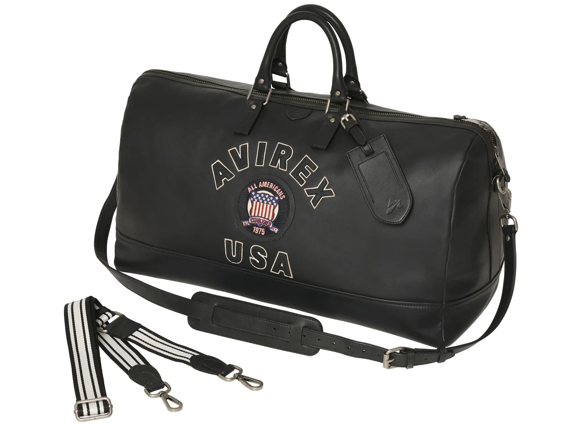 Avirex Icon Duffle Bag in Black - Image 4
