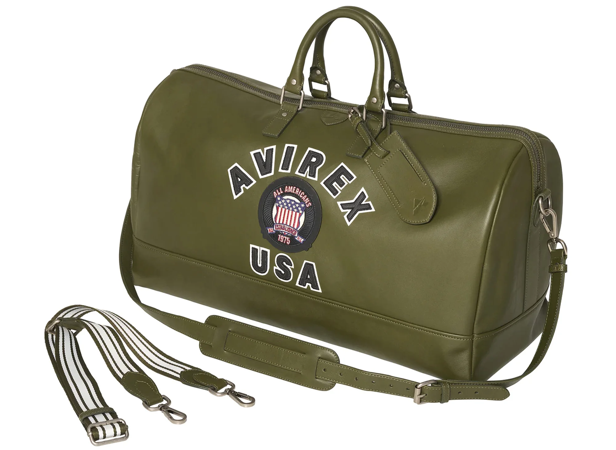 Avirex Icon Duffle Bag in Olive - Image 4
