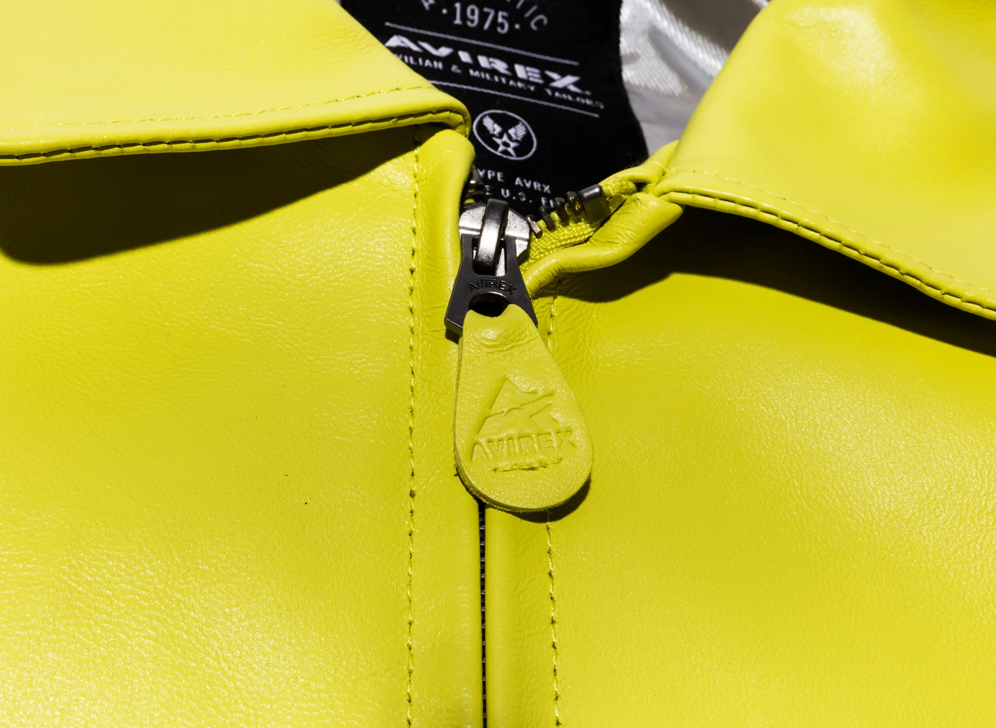 Avirex Icon Jacket in Limeade - Image 3