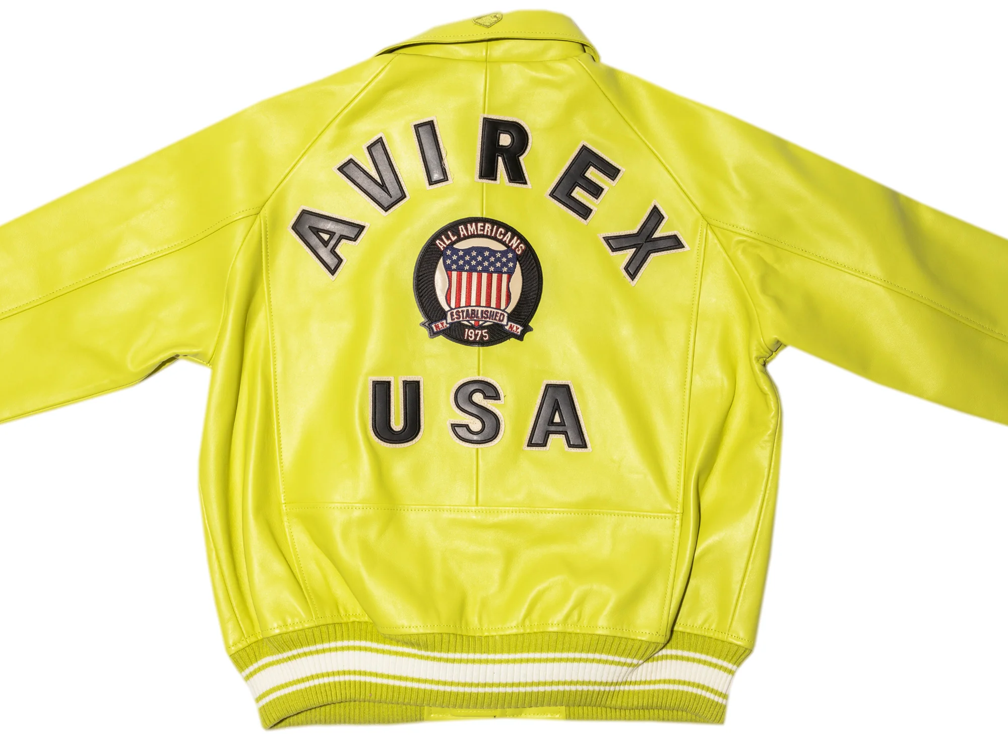 Avirex Icon Jacket in Limeade - Image 4