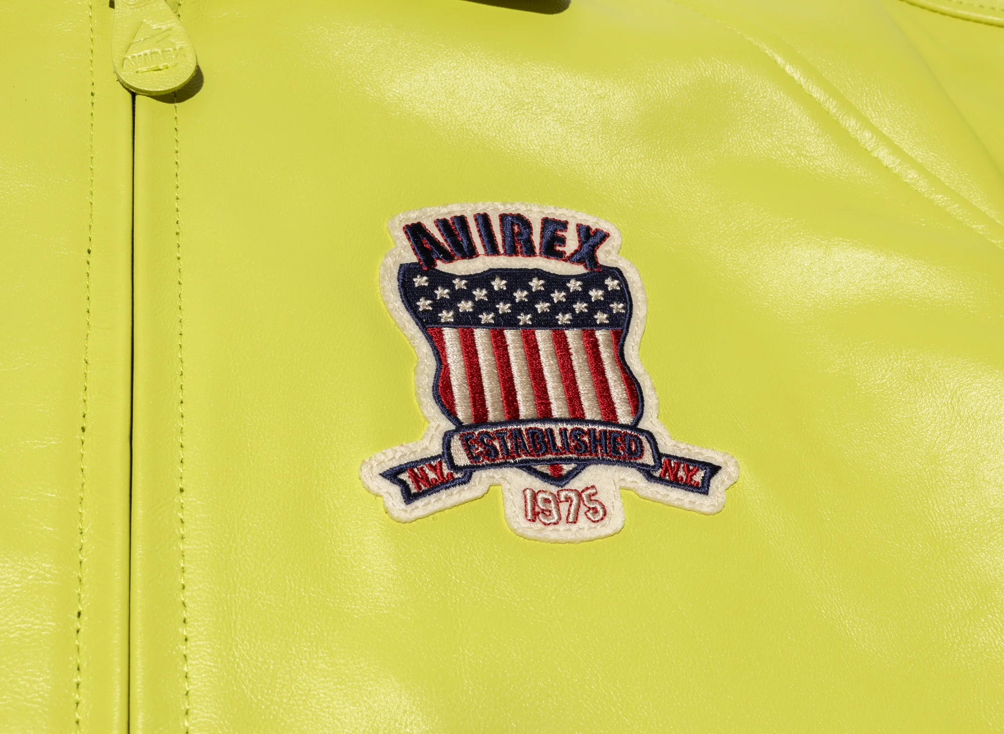 Avirex Icon Jacket in Limeade - Image 5