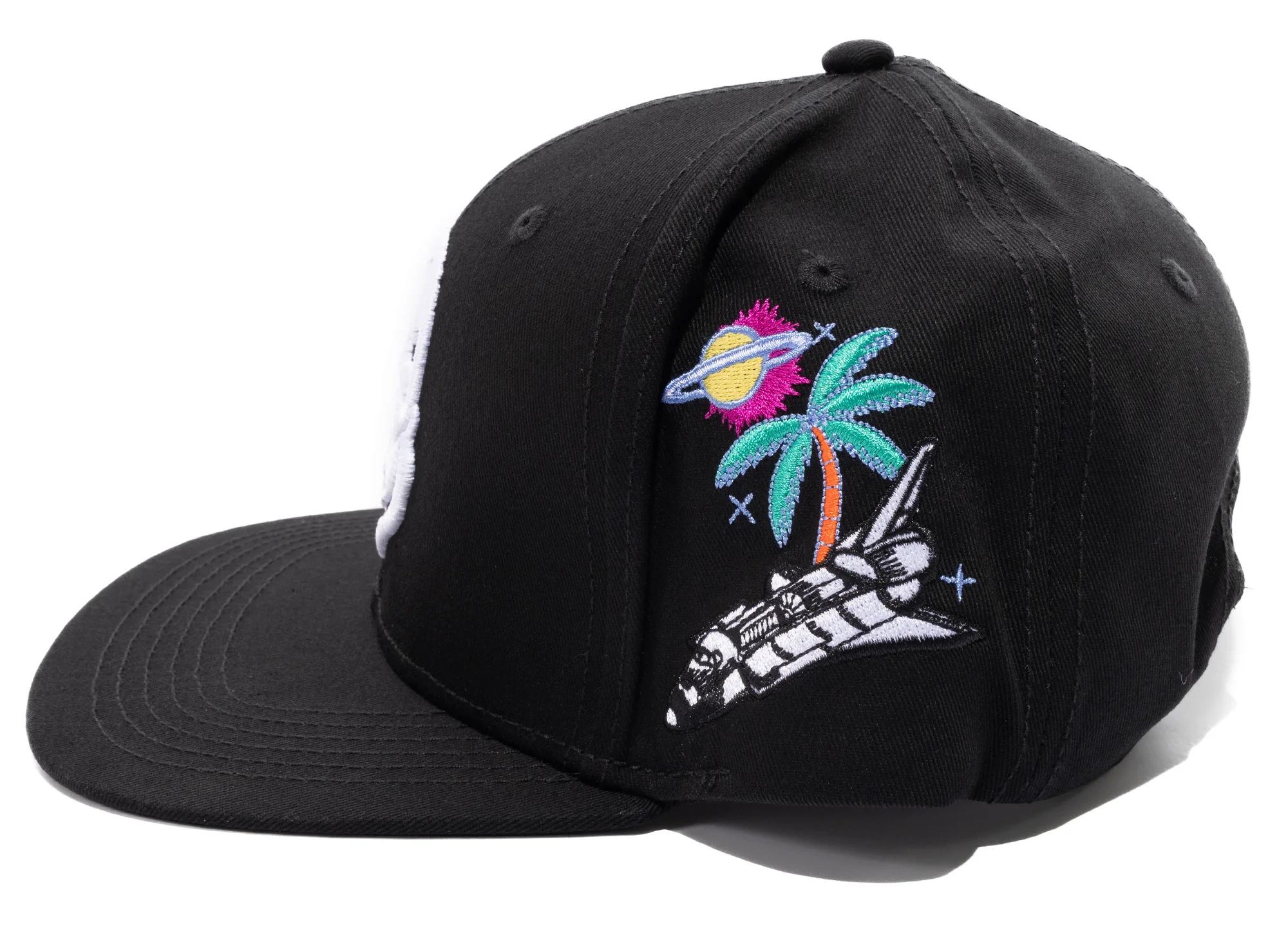 BBC Parasio Snapback Hat in Black - Image 2
