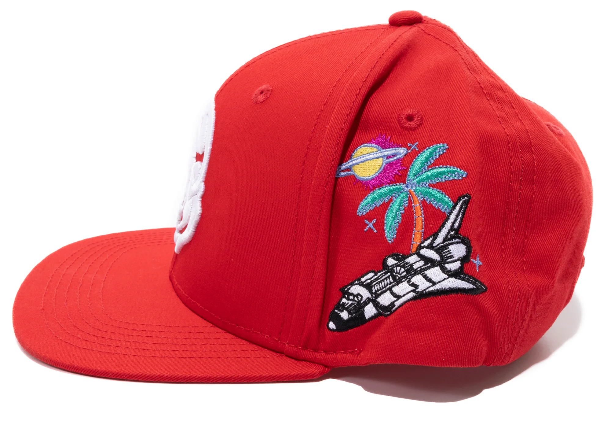BBC Parasio Snapback Hat in Red - Image 3