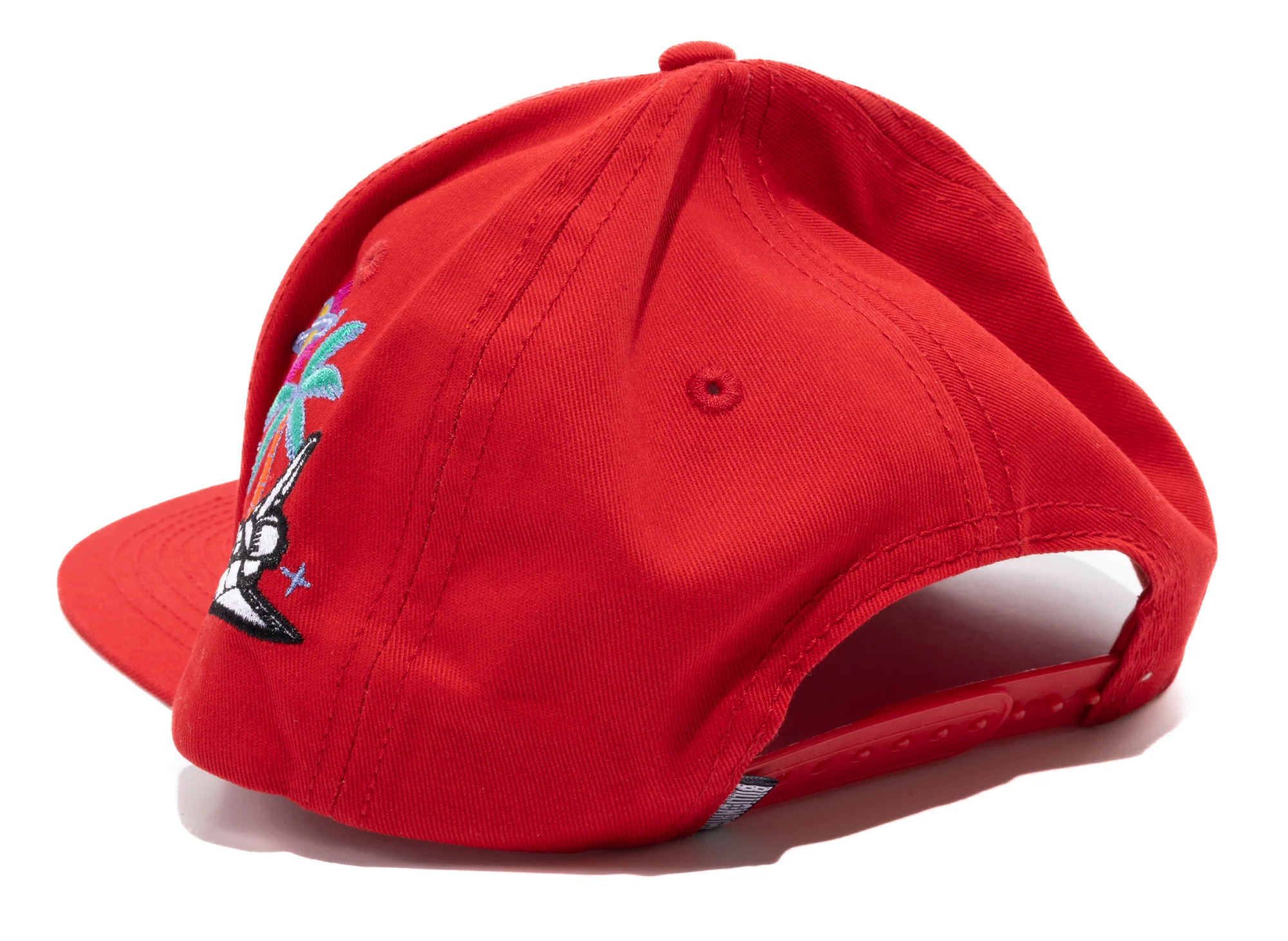 BBC Parasio Snapback Hat in Red - Image 4
