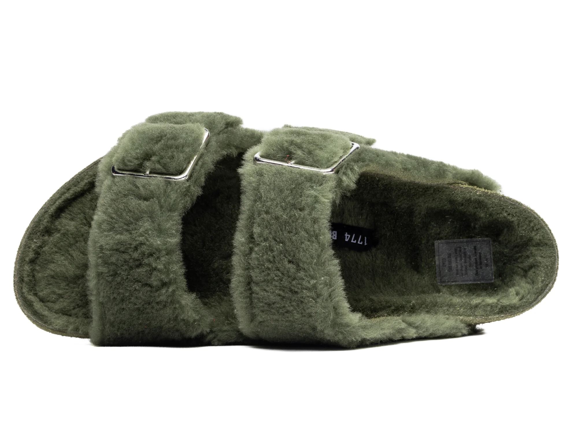 Birkenstock Arizona 1774 in Shearling Green - Image 2