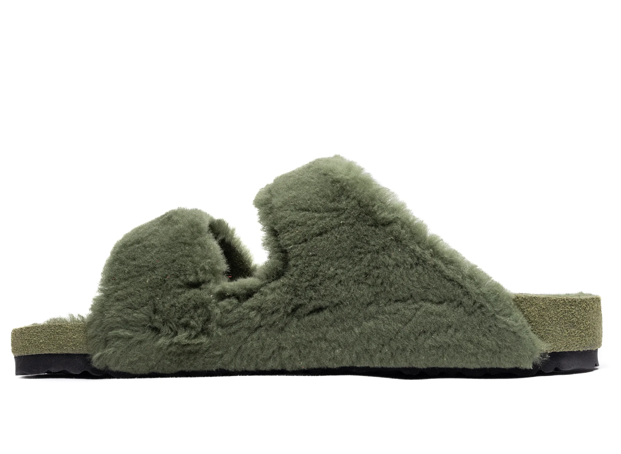 Birkenstock Arizona 1774 in Shearling Green - Image 3