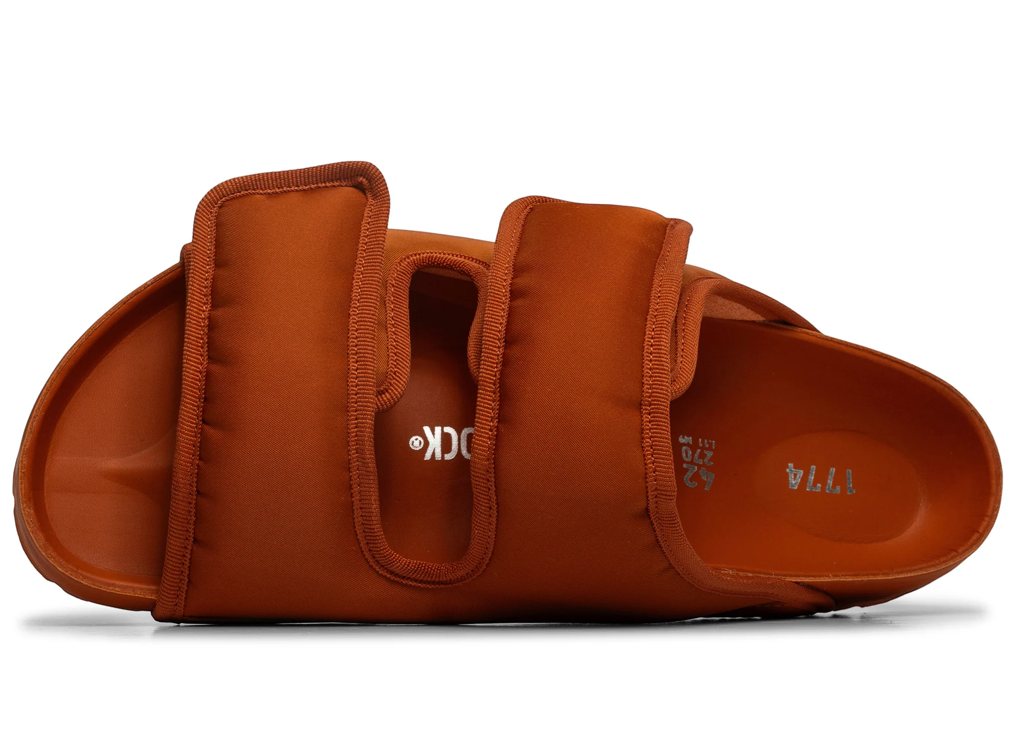 Birkenstock Arizona CosNy EXQ SYN in Burnt Orange - Image 4