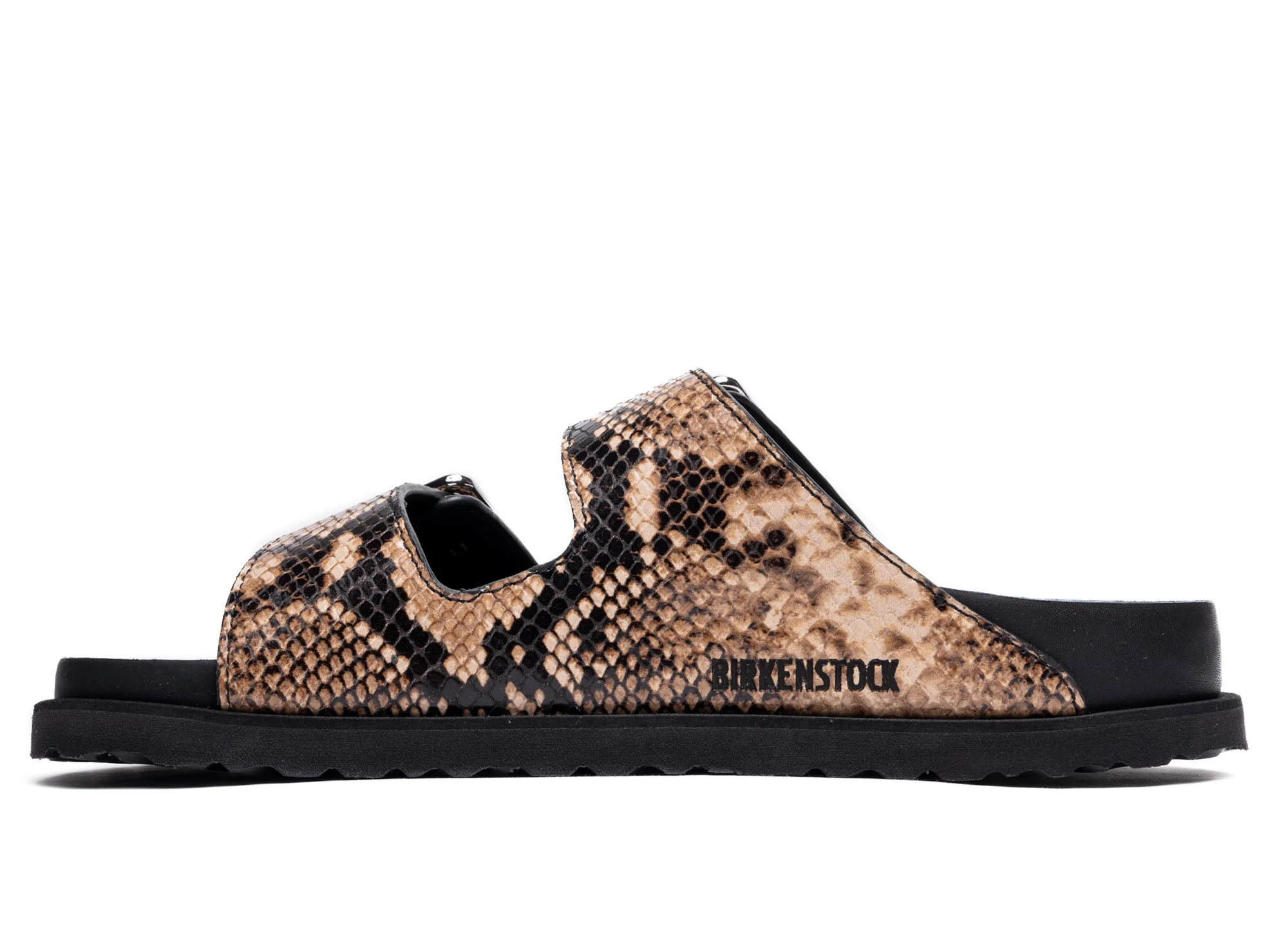 Birkenstock Arizona Lined 1774 in Natural Snake Brown - Image 2