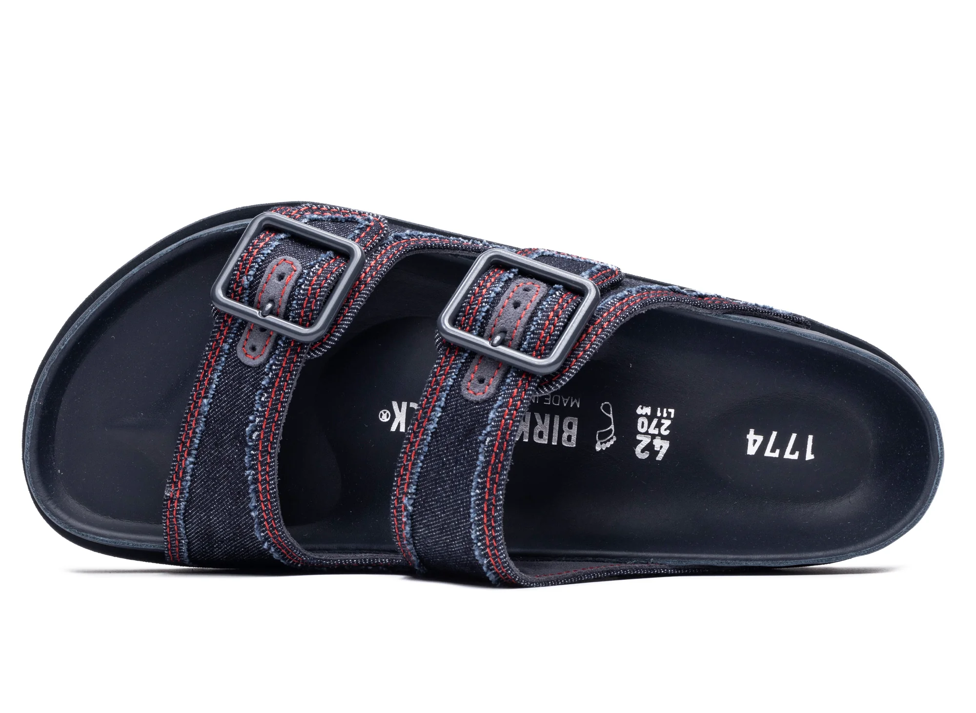 Birkenstock Arizona Stone Washed Denim 1774 'Dark Wash Denim' - Image 3