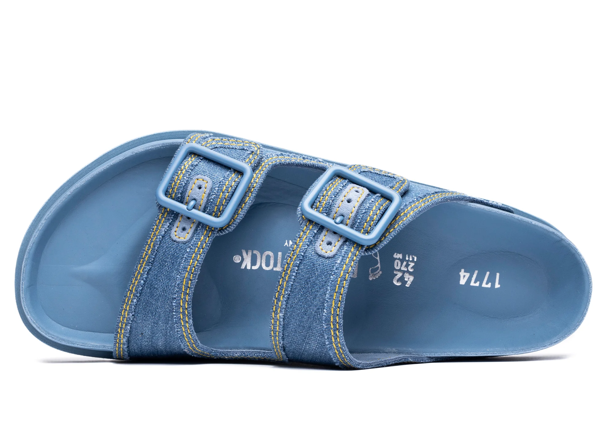 Birkenstock Arizona Stone Washed Denim 1774 'Faded Denim' - Image 3