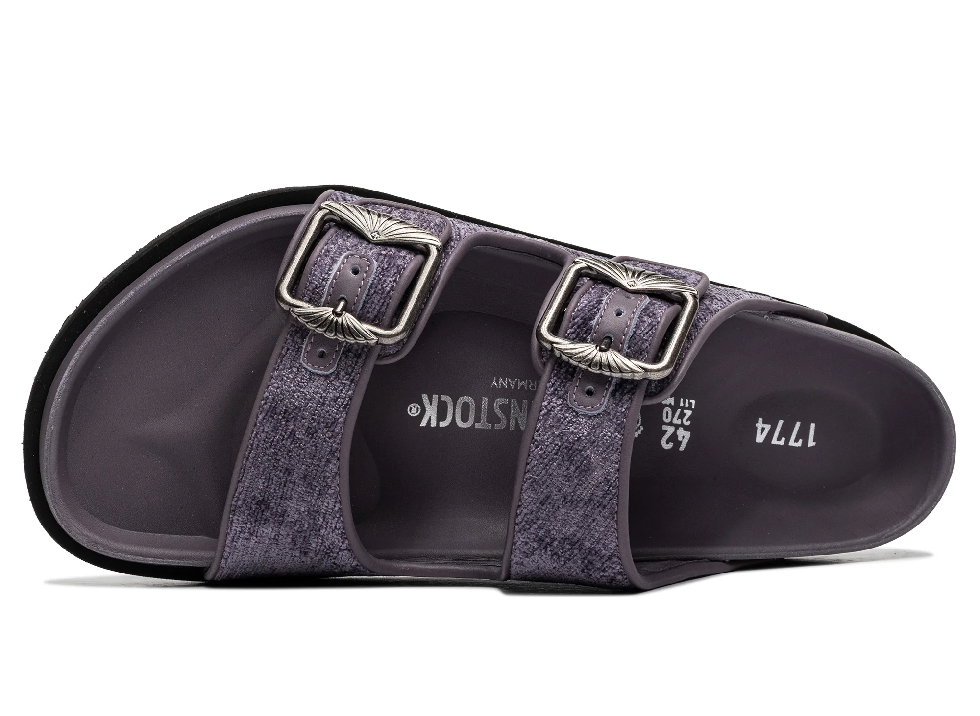Birkenstock Arizona TEX Aged Velvet Lavender 1774 - Image 4