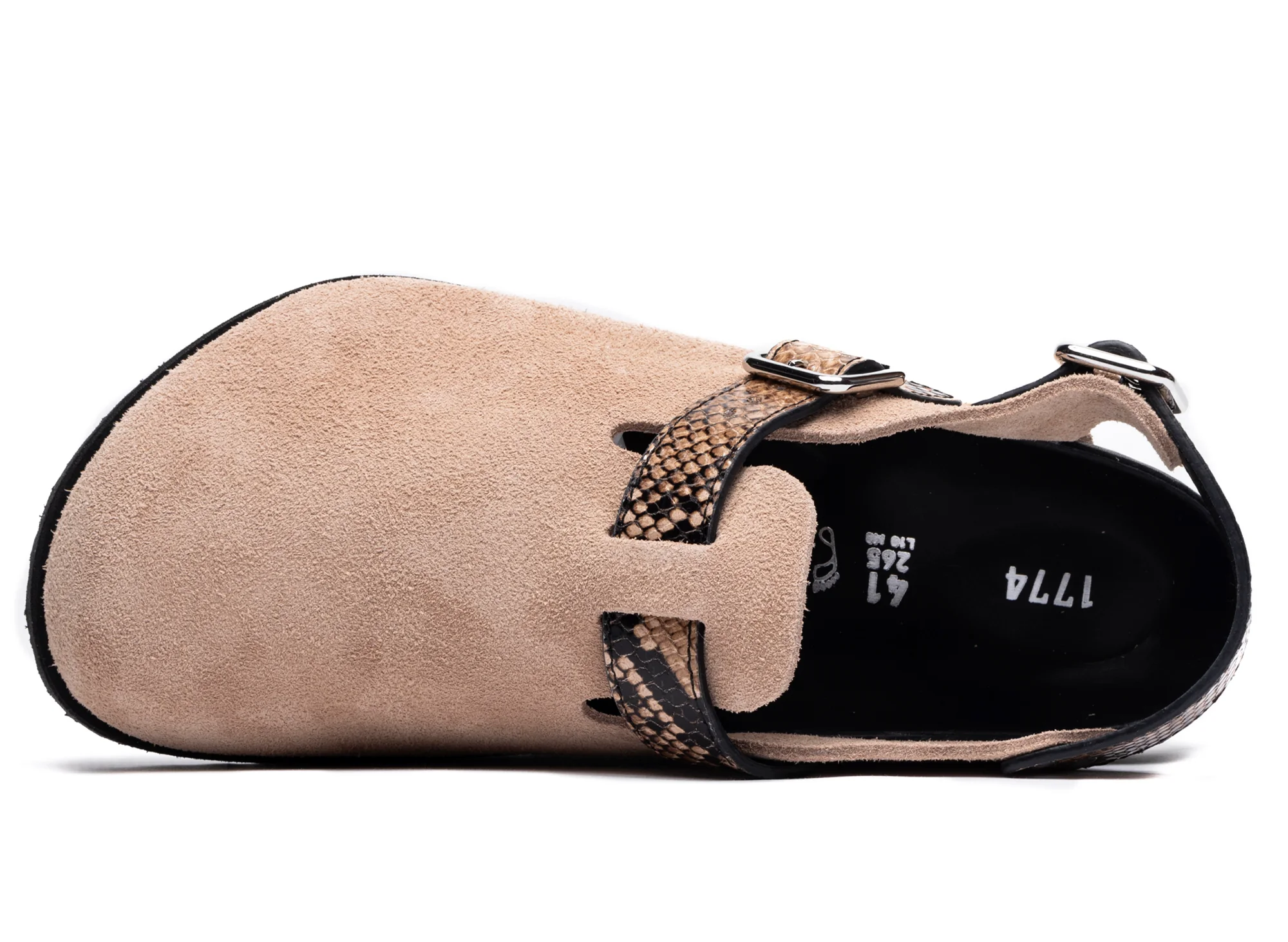 Birkenstock Tokio II Lined 1774 in Natural Snake Brown - Image 3