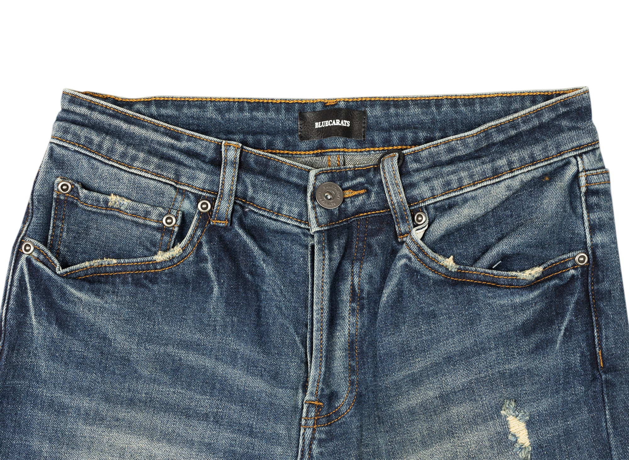 BLUECARATS McQueen 5 Pocket Slim Fit Jeans in Indigo - Image 3