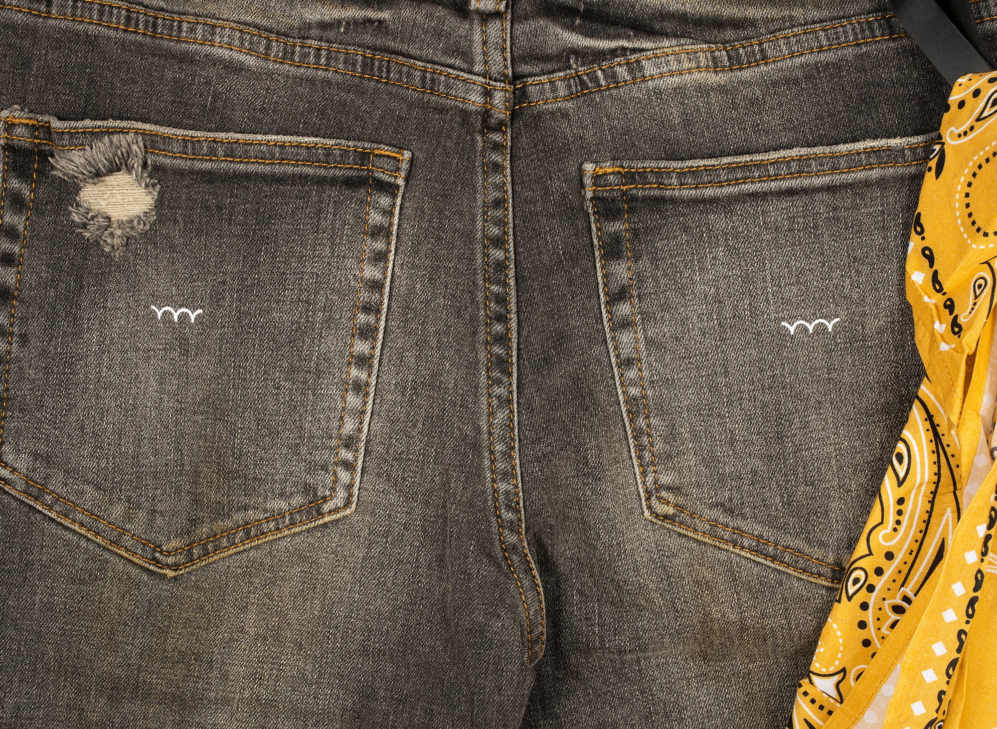 BLUECARATS McQueen 5 Pocket Slim Fit Jeans in Black - Image 4
