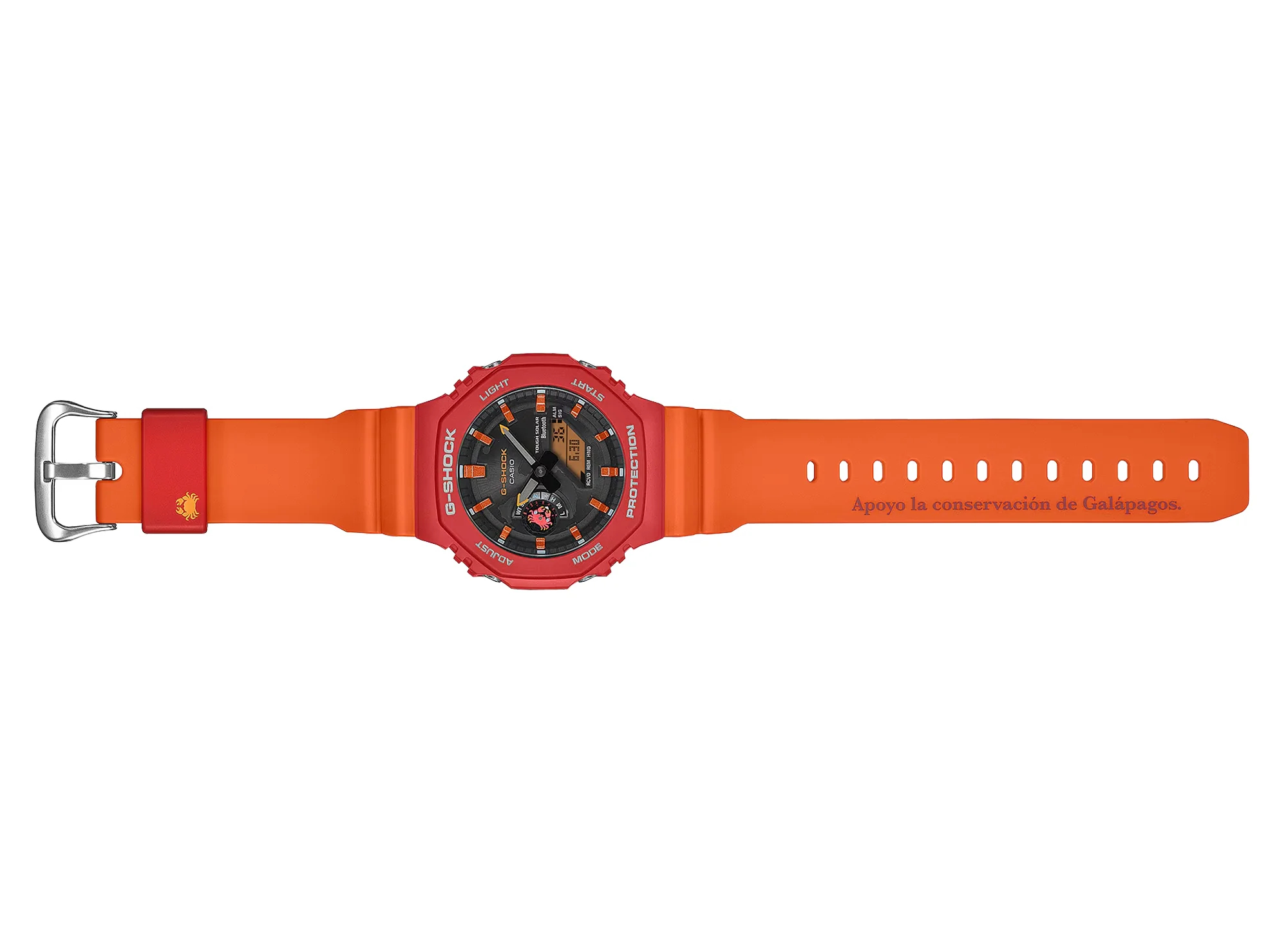 Casio G-Shock 2100 Series GAB2100DF-4A Watch 'Charles Darwin Foundation' in Orange - Image 2