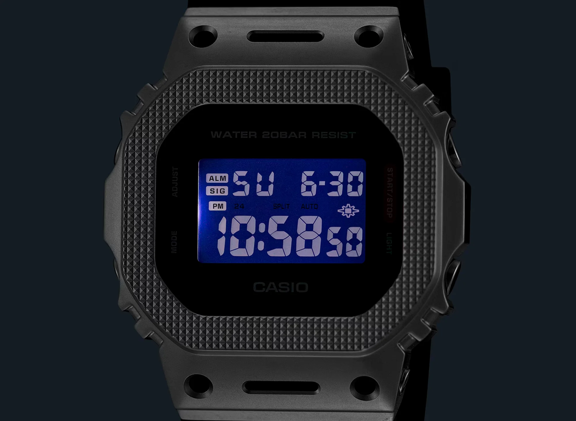 Casio G-Shock 5600 'G-Steel' Series GM5600M-1 Watch - Image 4