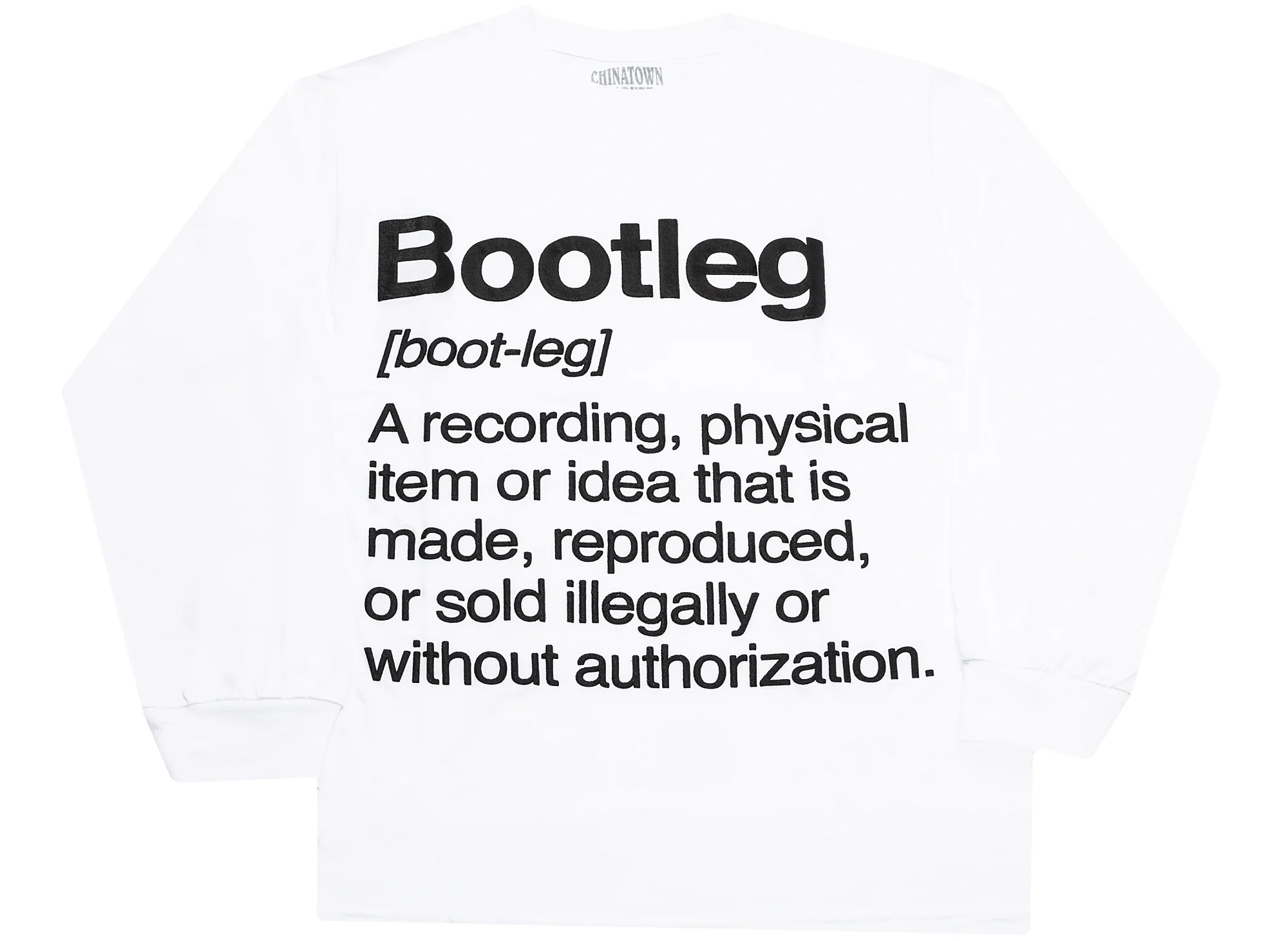 Chinatown Market Bootleg Longsleeve Tee 'White'