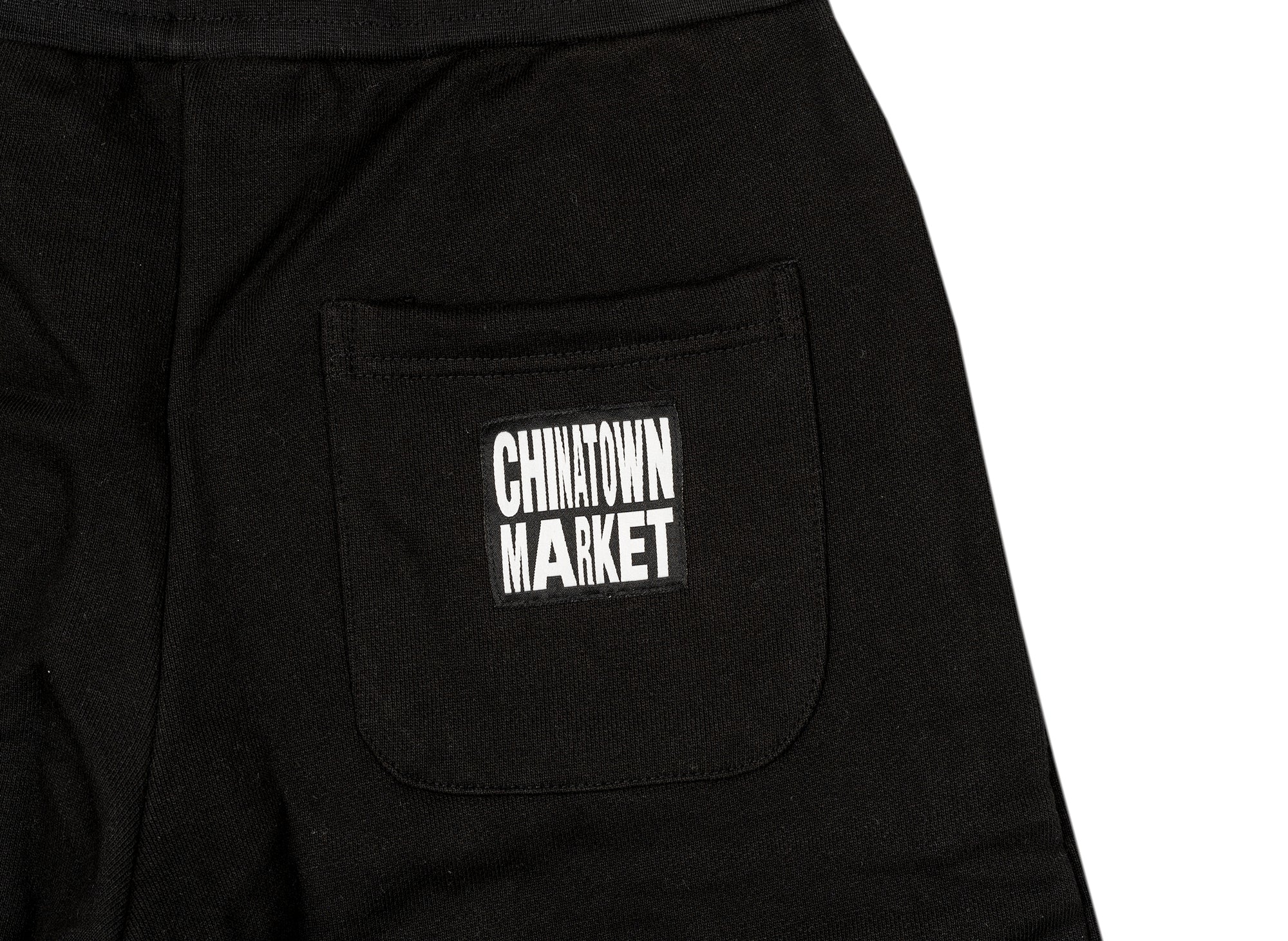 Chinatown Market Skelly World Tour Sweatshorts in Black - Image 2