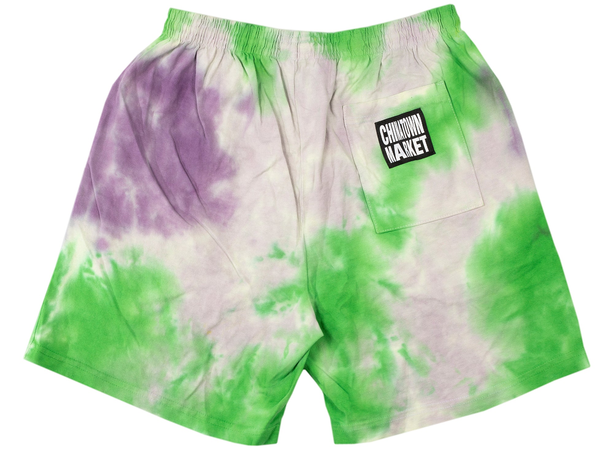 Chinatown Market Smiley Multi Sweatshorts 'Tie Dye' - Image 2