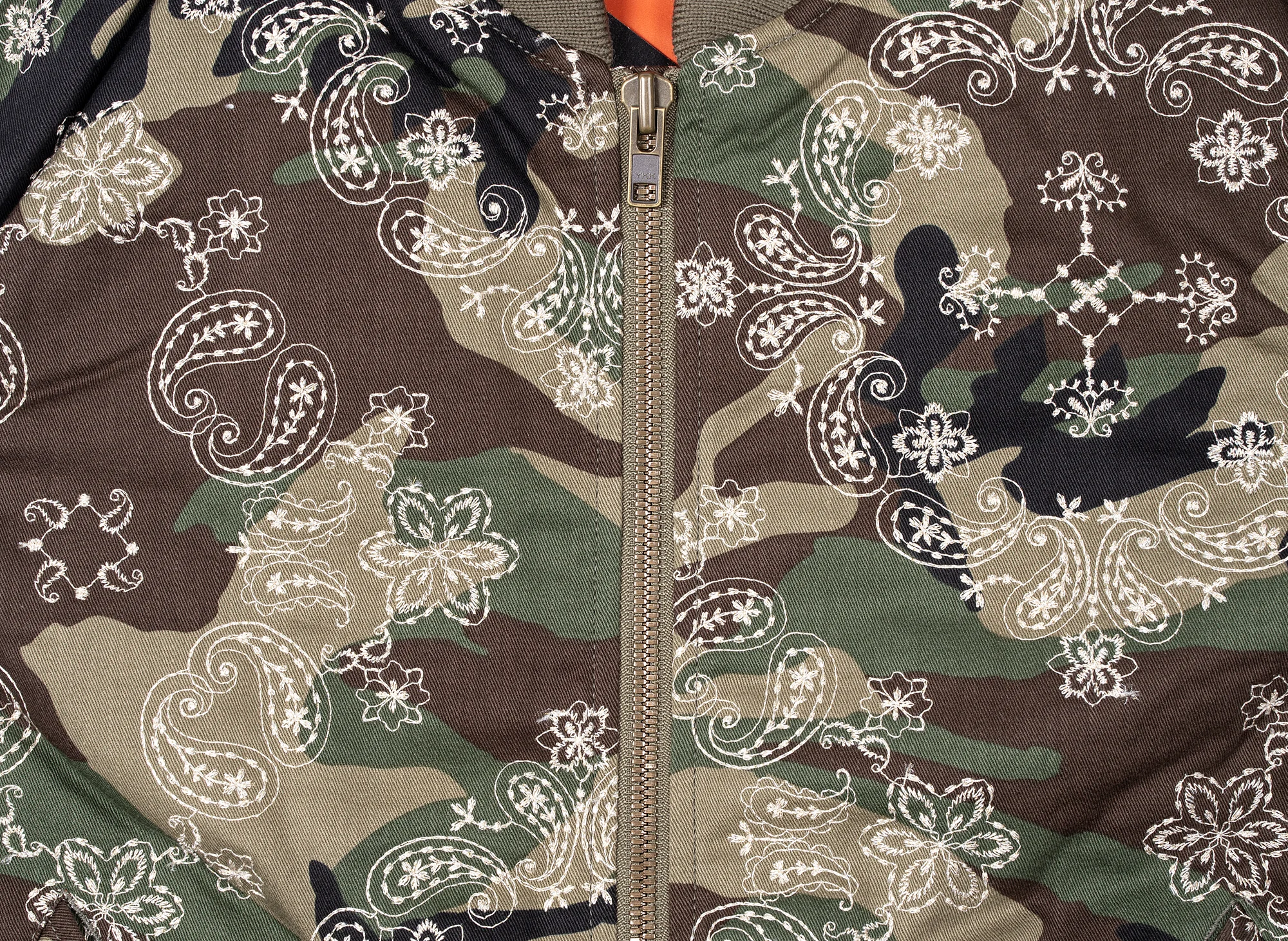 Clot Embroider Paisley Camo MA-1 - Image 3