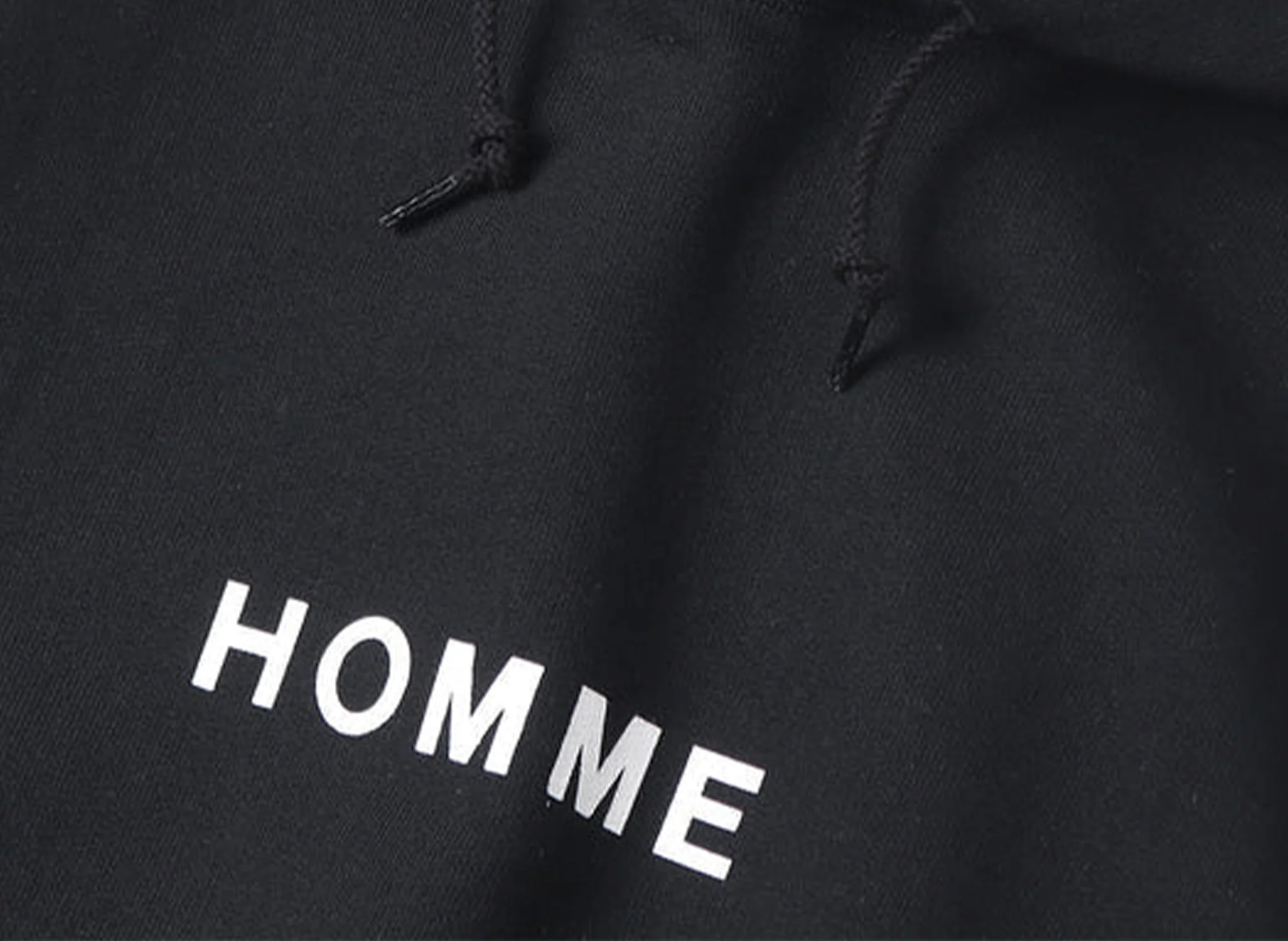 Comme des Garçons HOMME Logo Hoodie in Black - Image 2