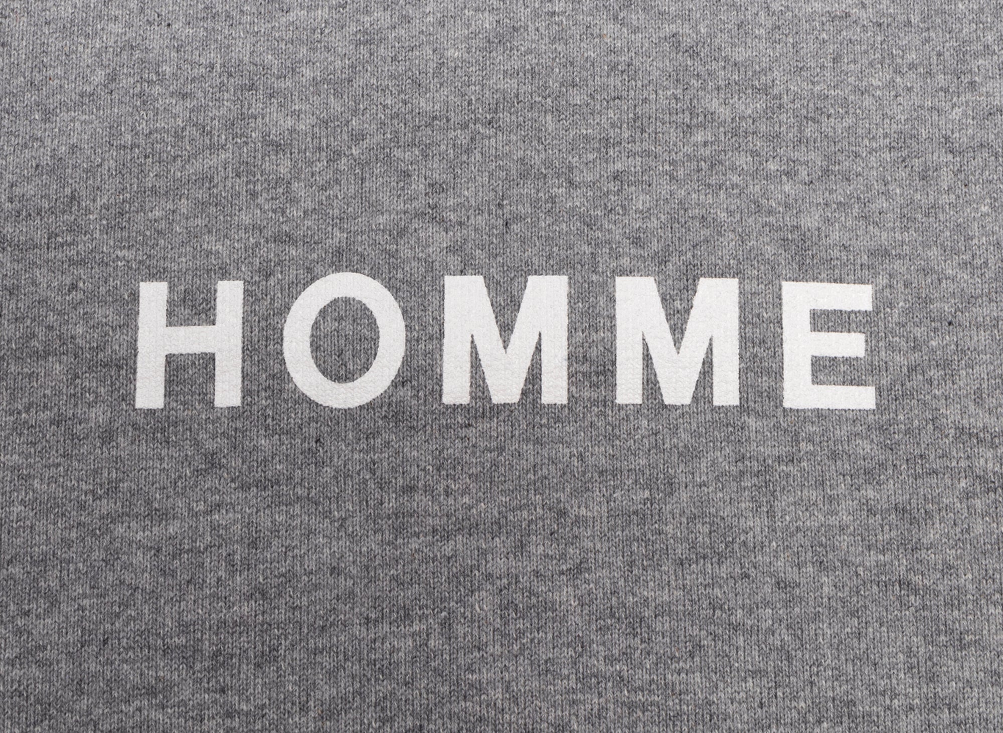 Comme des Garçons HOMME Logo Hoodie in Grey - Image 2