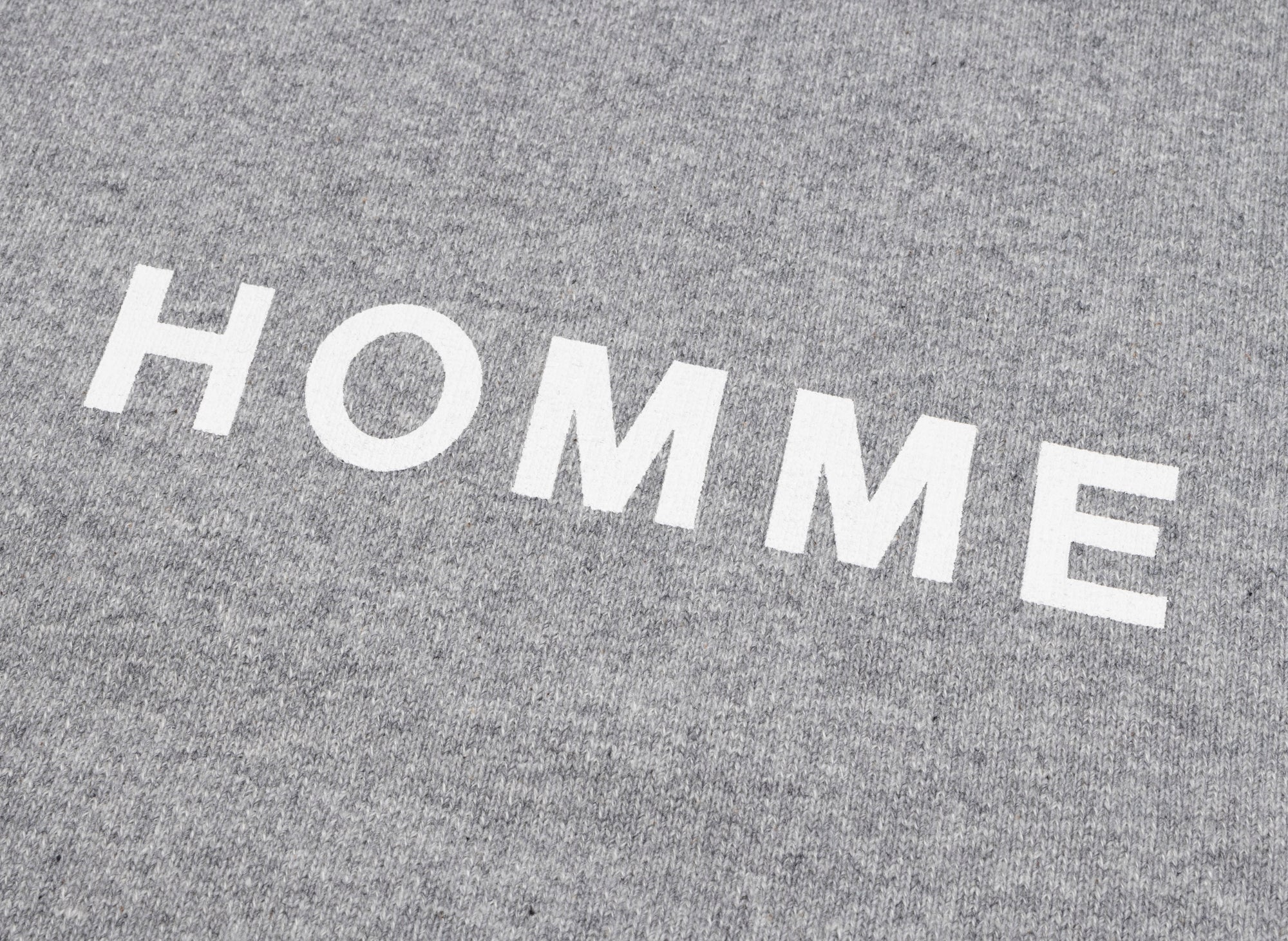 Comme des Garçons HOMME Logo Hoodie in Grey - Image 2