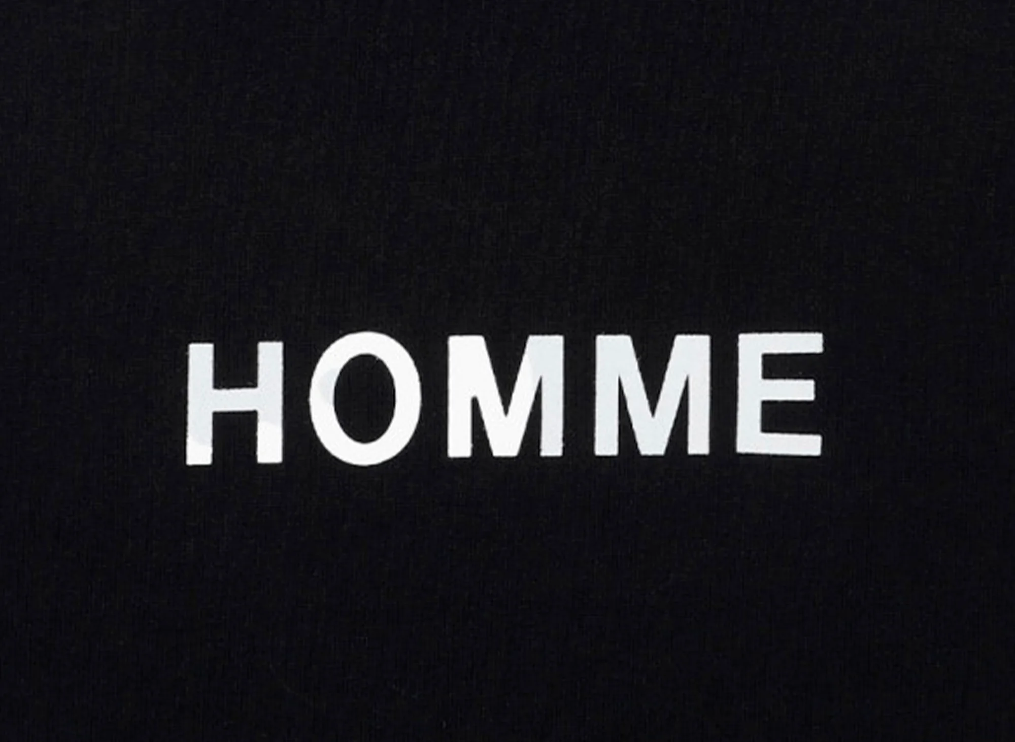 Comme des Garçons HOMME Logo T-Shirt in Black v1 - Image 2