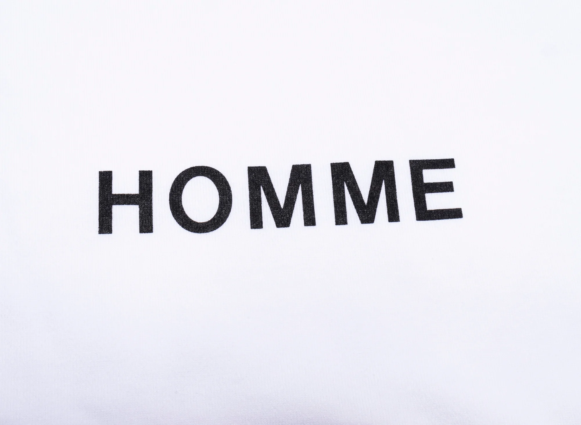 Comme des Garçons HOMME Logo T-Shirt in White v1 - Image 2