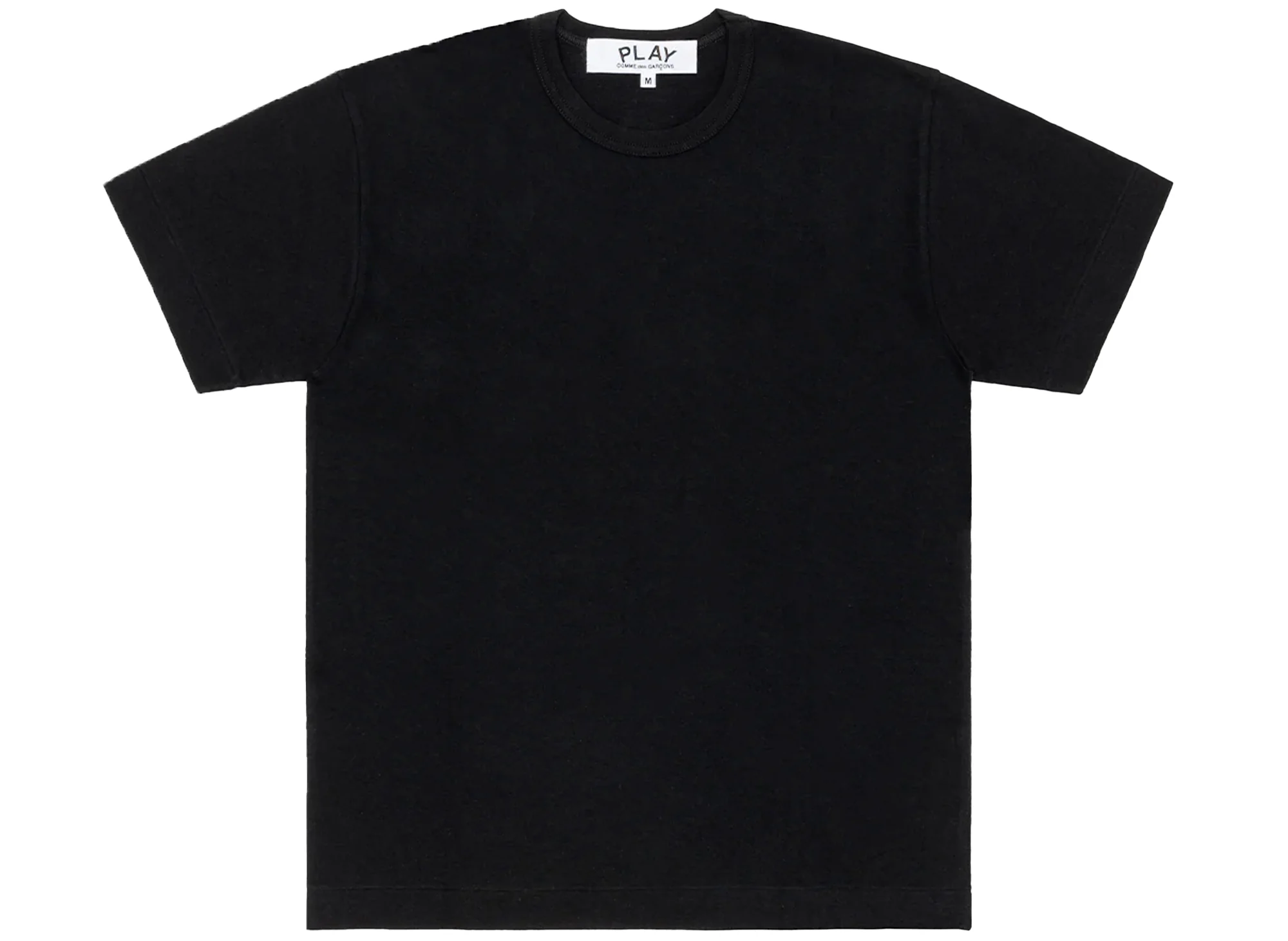 Comme des Garçons Play Black Emblem Back Logo T-Shirt in Black