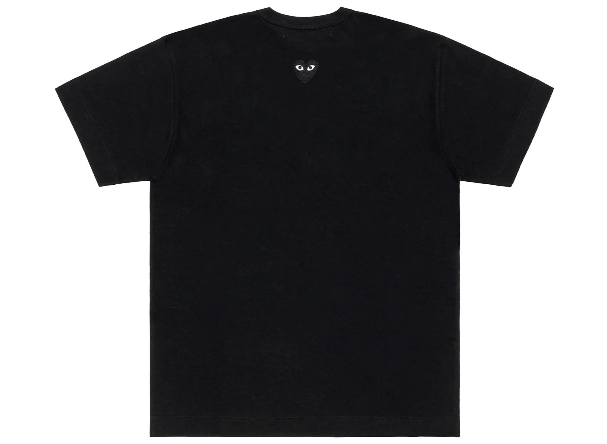 Comme des Garçons Play Black Emblem Back Logo T-Shirt in Black - Image 2