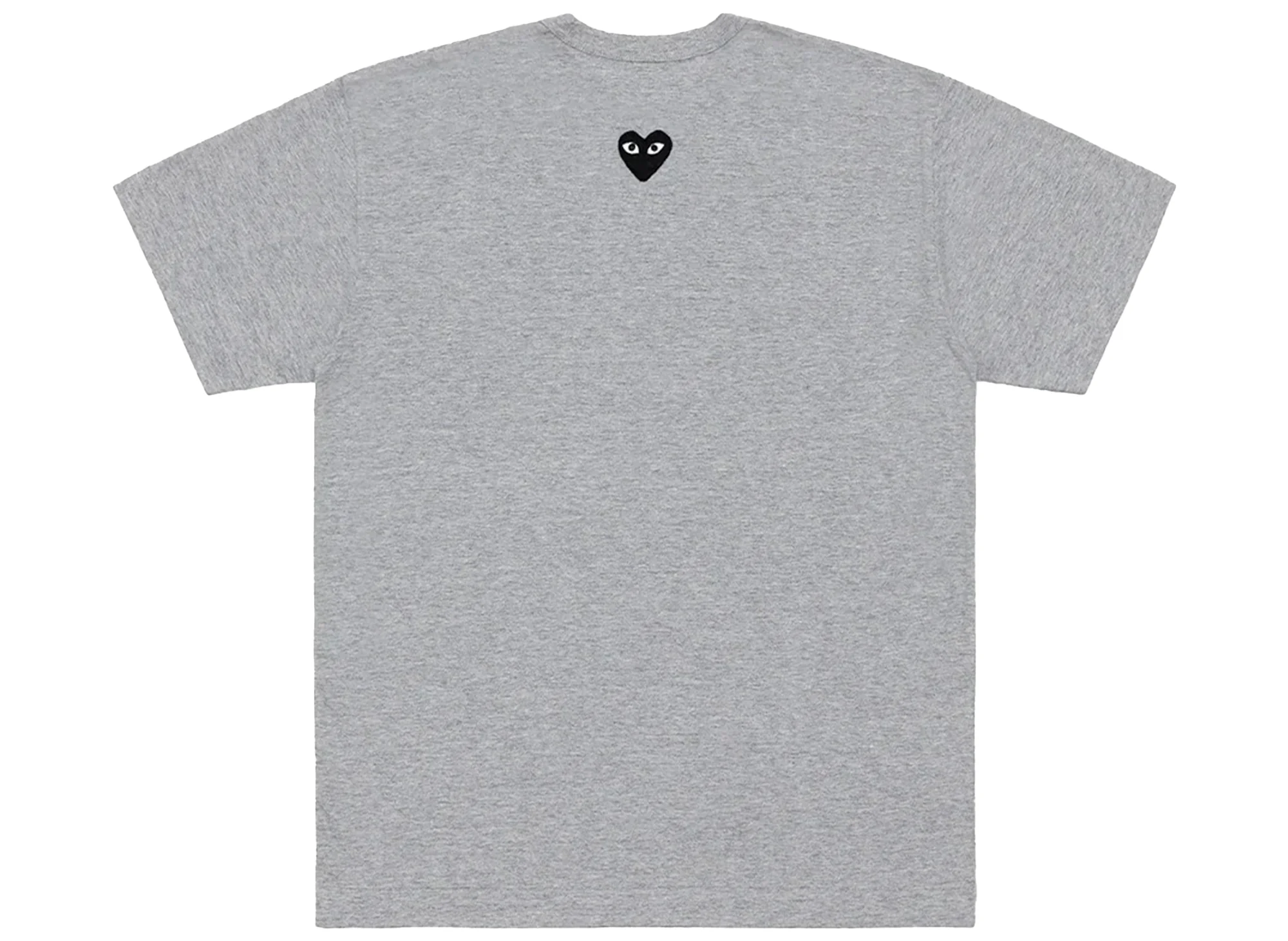 Comme des Garçons Play Black Emblem Back Logo T-Shirt in Grey - Image 2