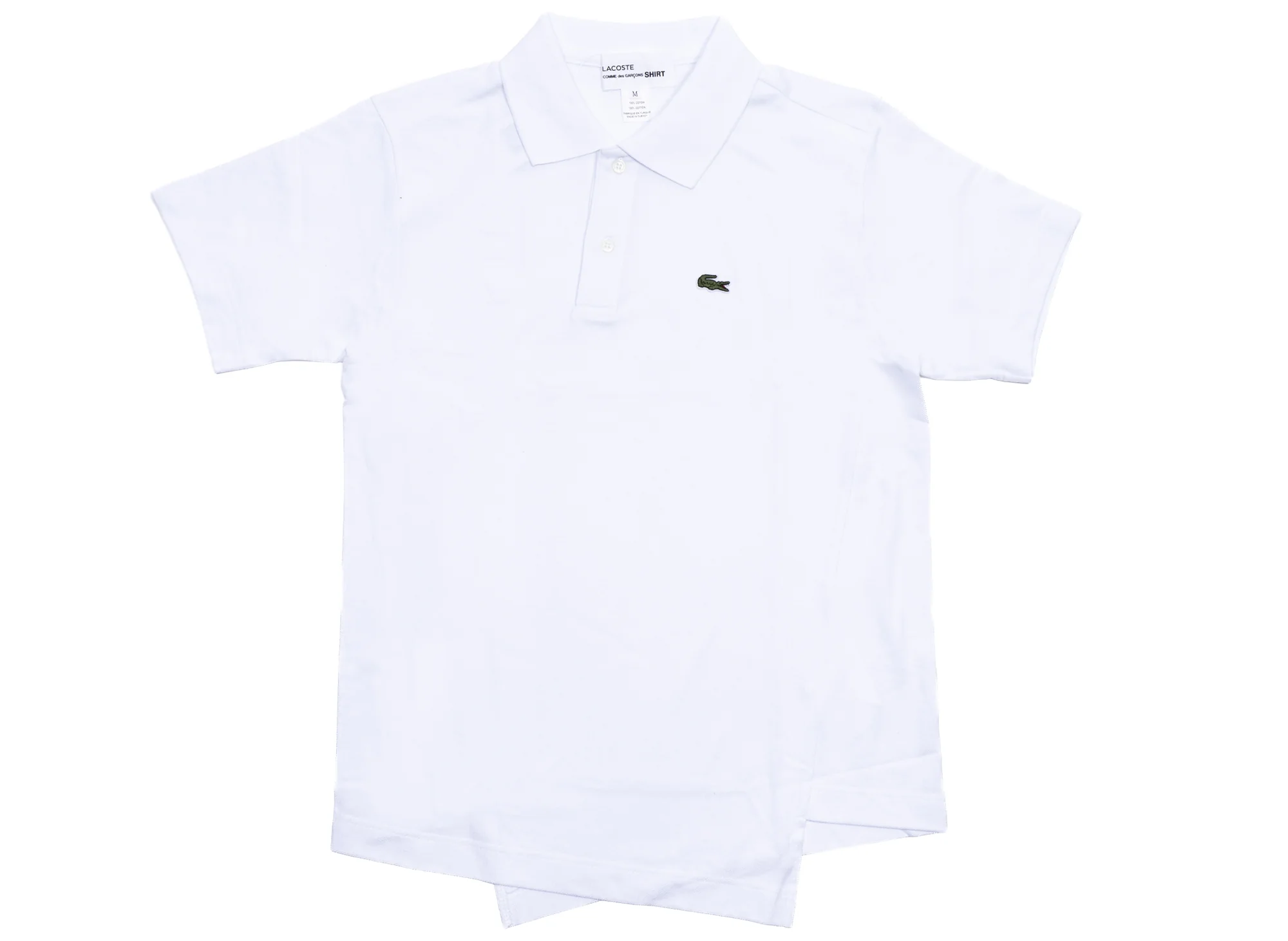 Comme des Garçons SHIRT x Lacoste Slanted S/S Polo Shirt in White
