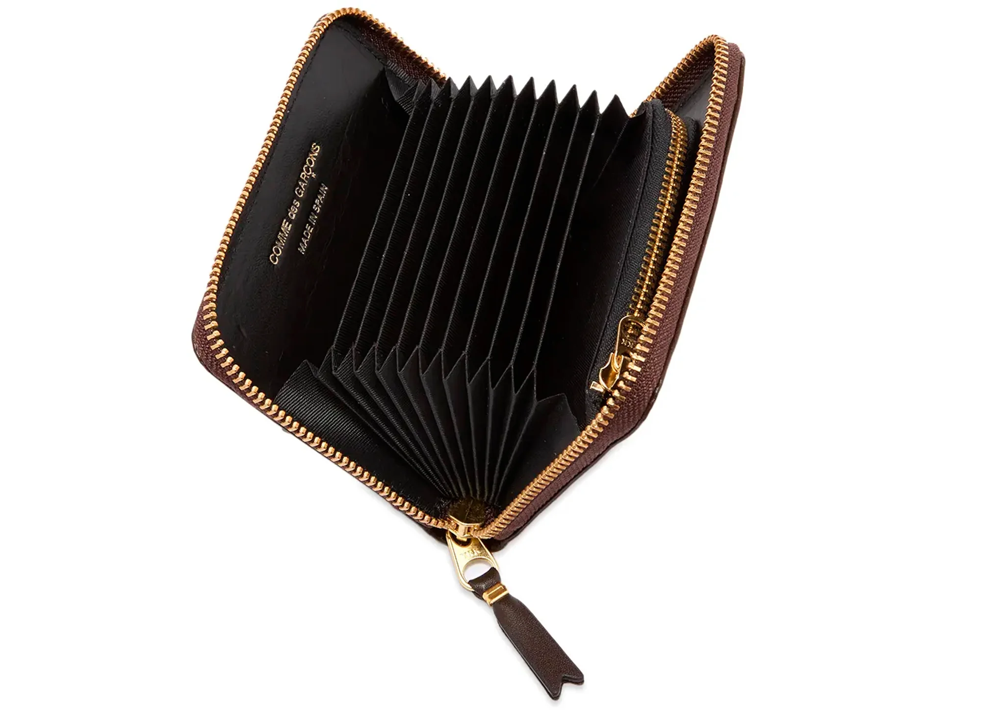 Comme des Garçon Classic Leather Wallet in Brown - Image 2