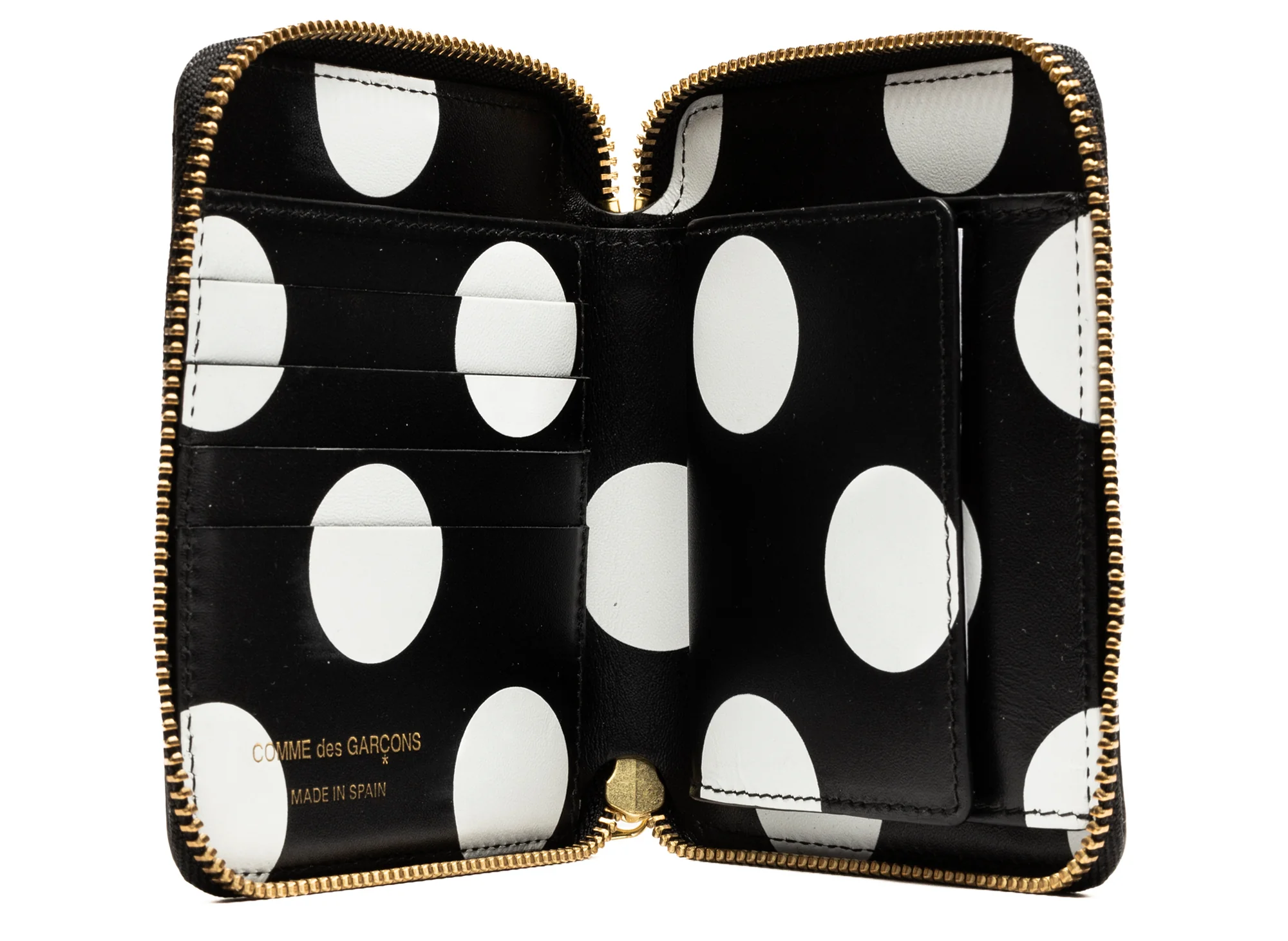 Comme des Garçon Polka Dot Zip Around Wallet - Image 2
