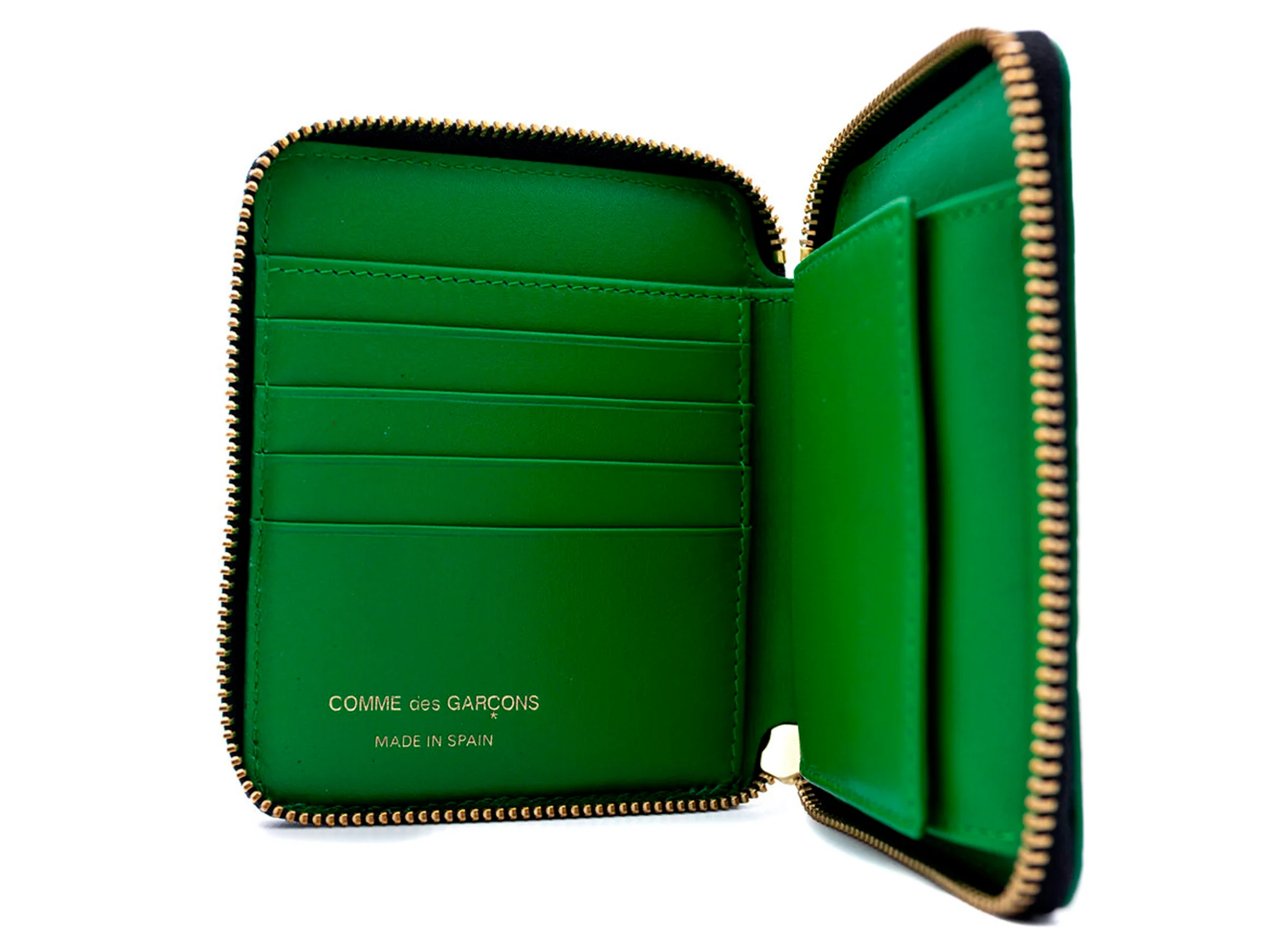 Comme des Garçon Embossed Forest Wallet in Green - Image 2