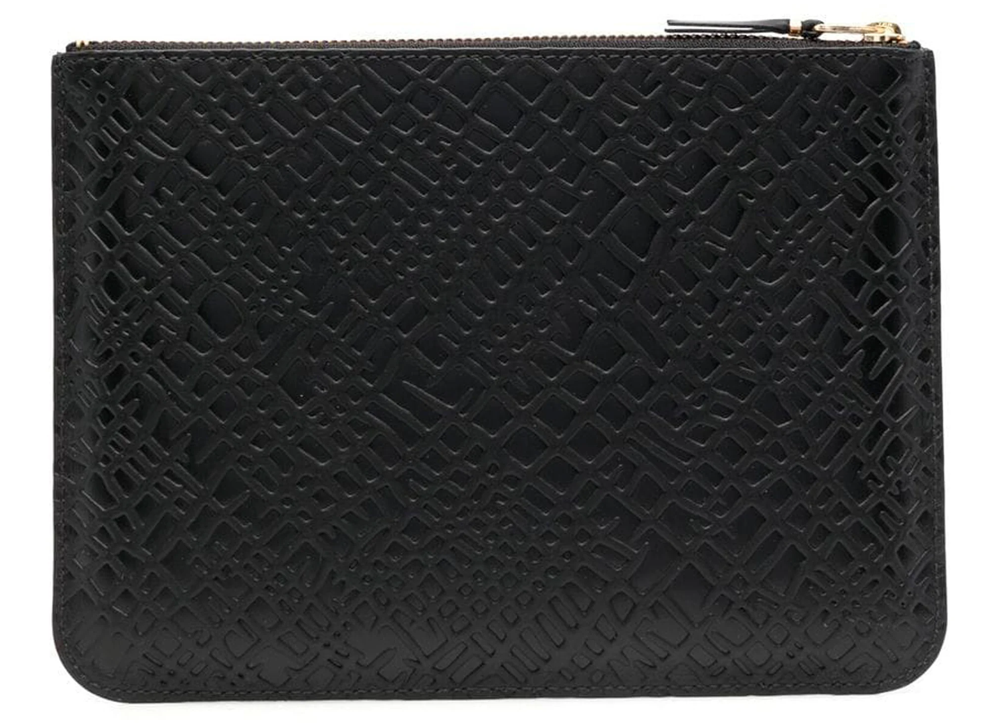 Comme des Garçon Embossed Roots Wallet in Black - Image 2